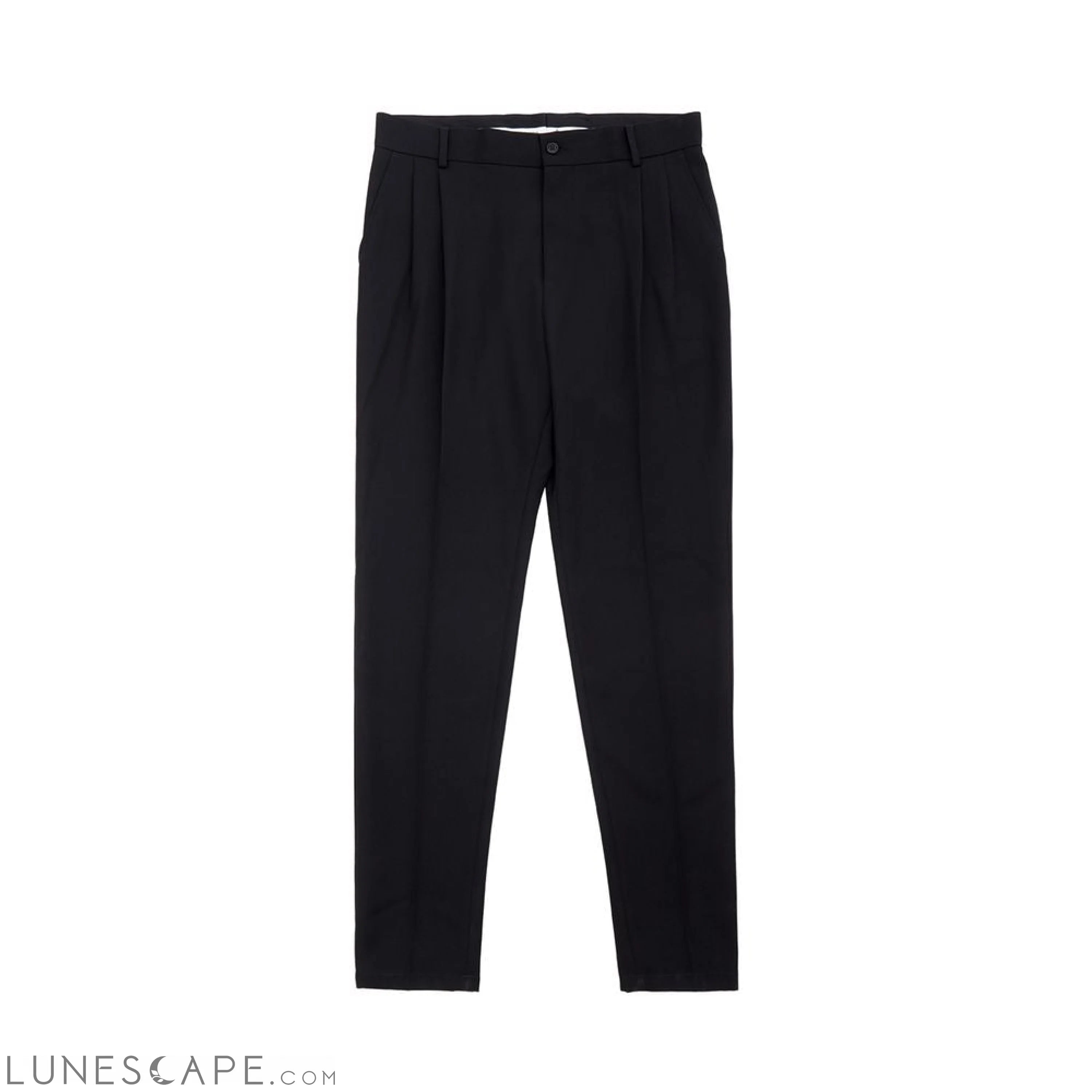 Dolce & Gabbana Elegant Polyester Black Pants for Men LUNESCAPE