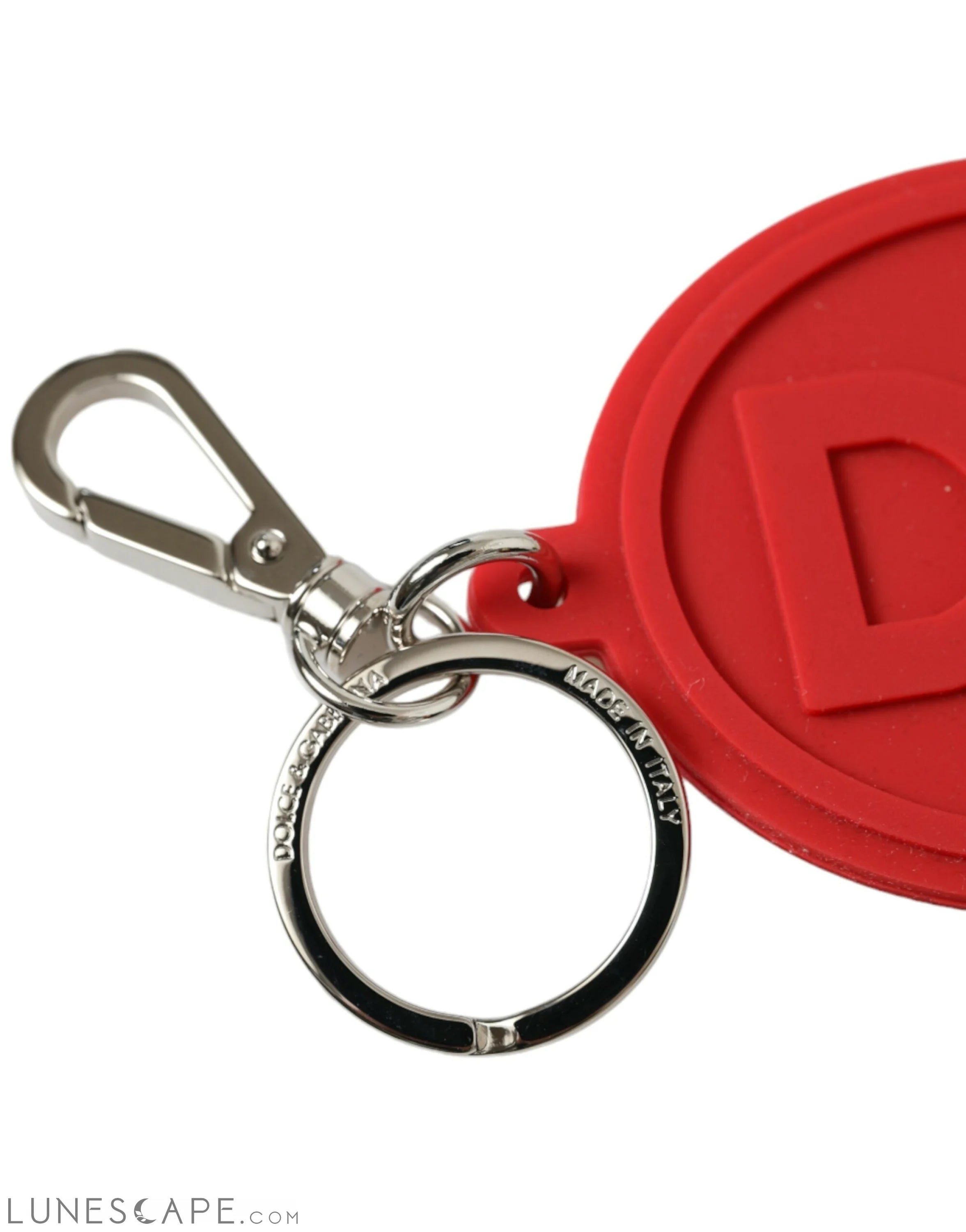 Dolce & Gabbana Elegant Red Trifold Key Holder Case LUNESCAPE