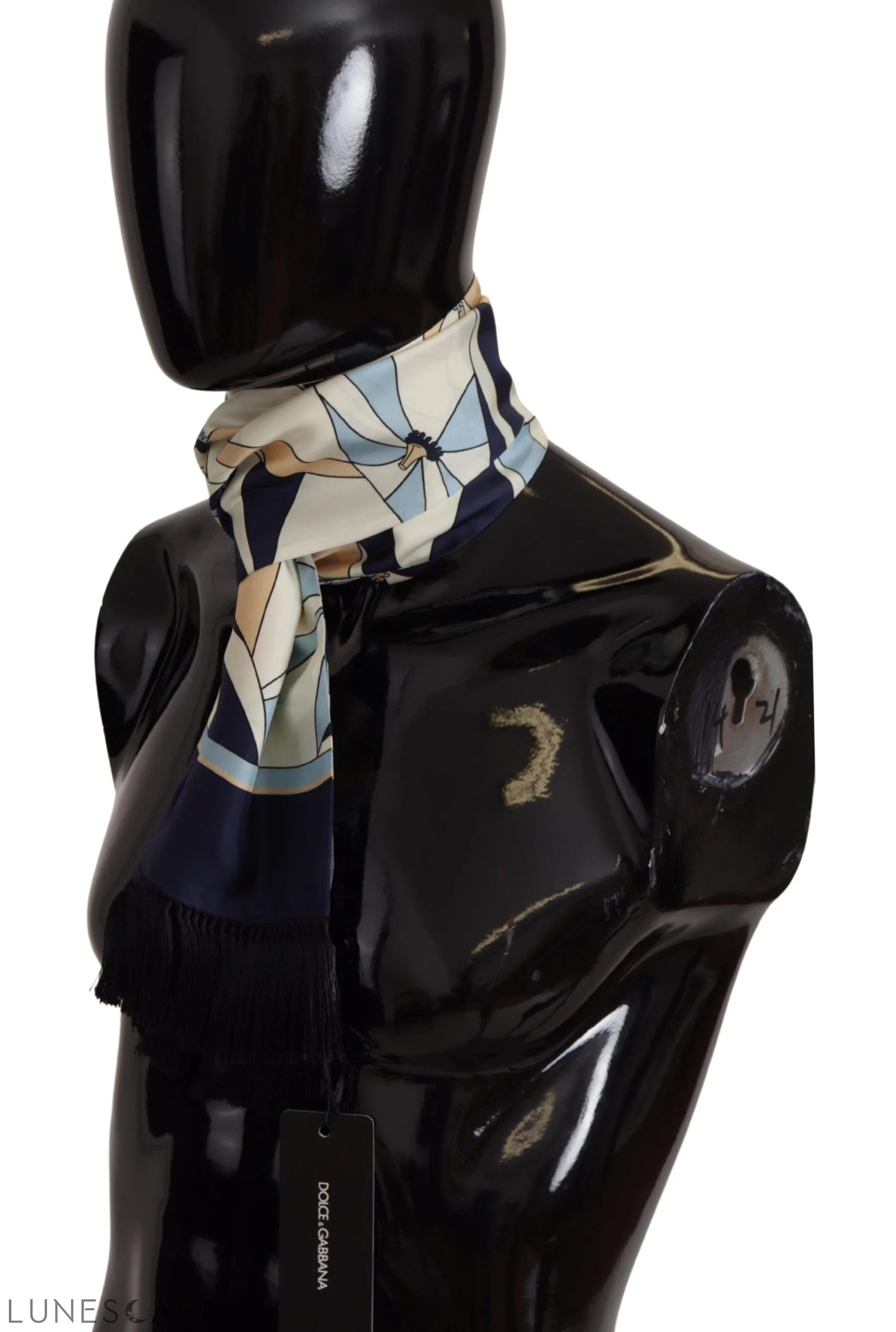 Dolce & Gabbana Elegant Silk Men's Scarf Wrap LUNESCAPE