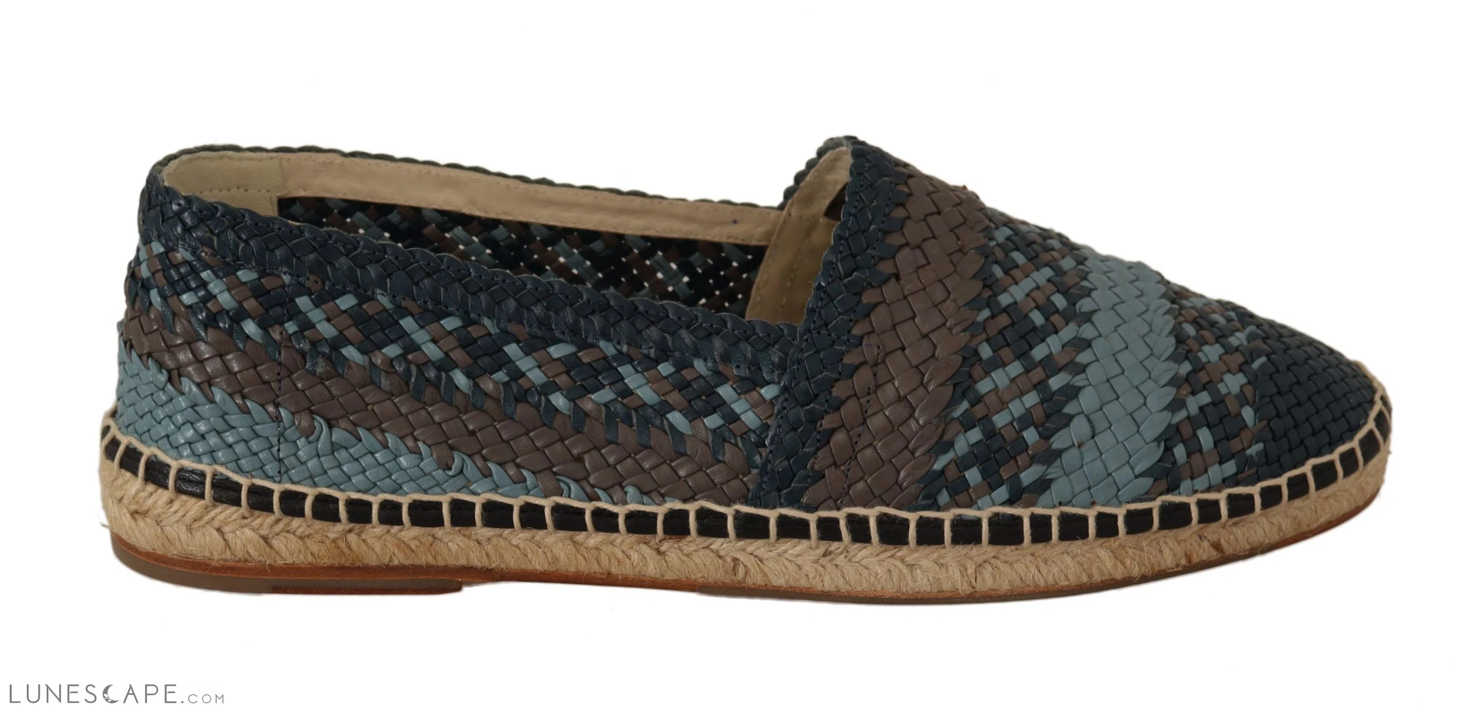 Dolce & Gabbana Elegant Woven Leather Espadrilles LUNESCAPE