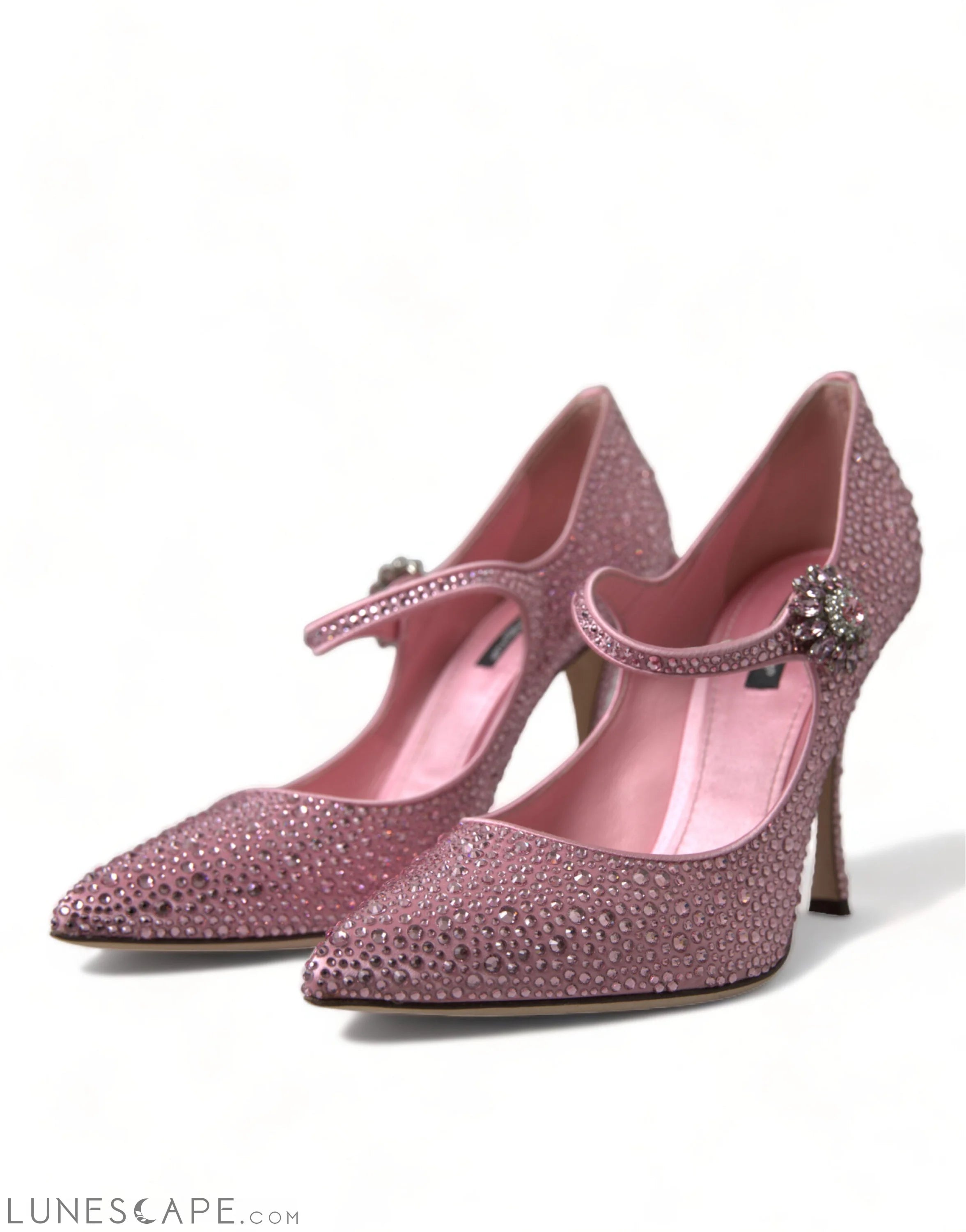 Dolce & Gabbana Enchanting Pink Crystal Pumps LUNESCAPE