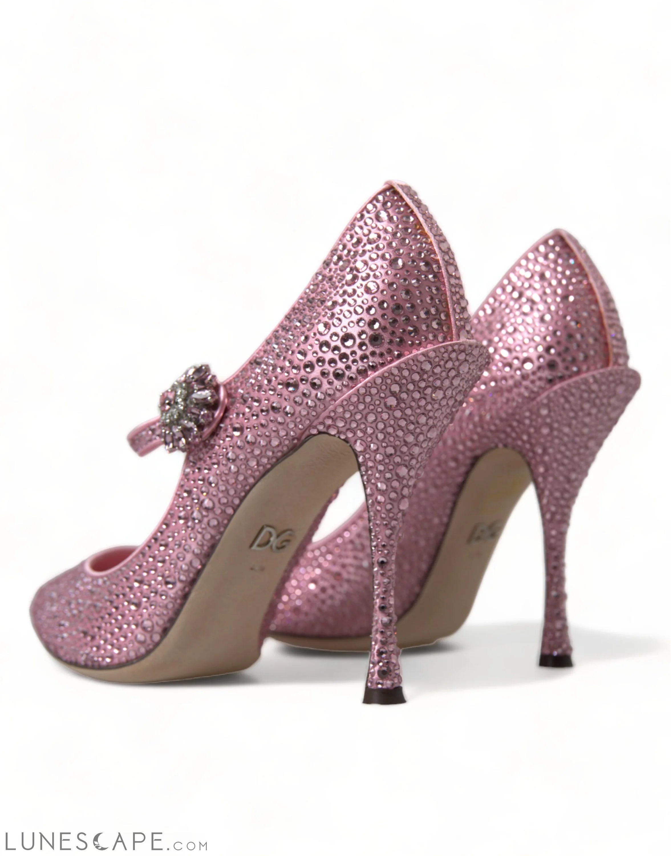 Dolce & Gabbana Enchanting Pink Crystal Pumps LUNESCAPE