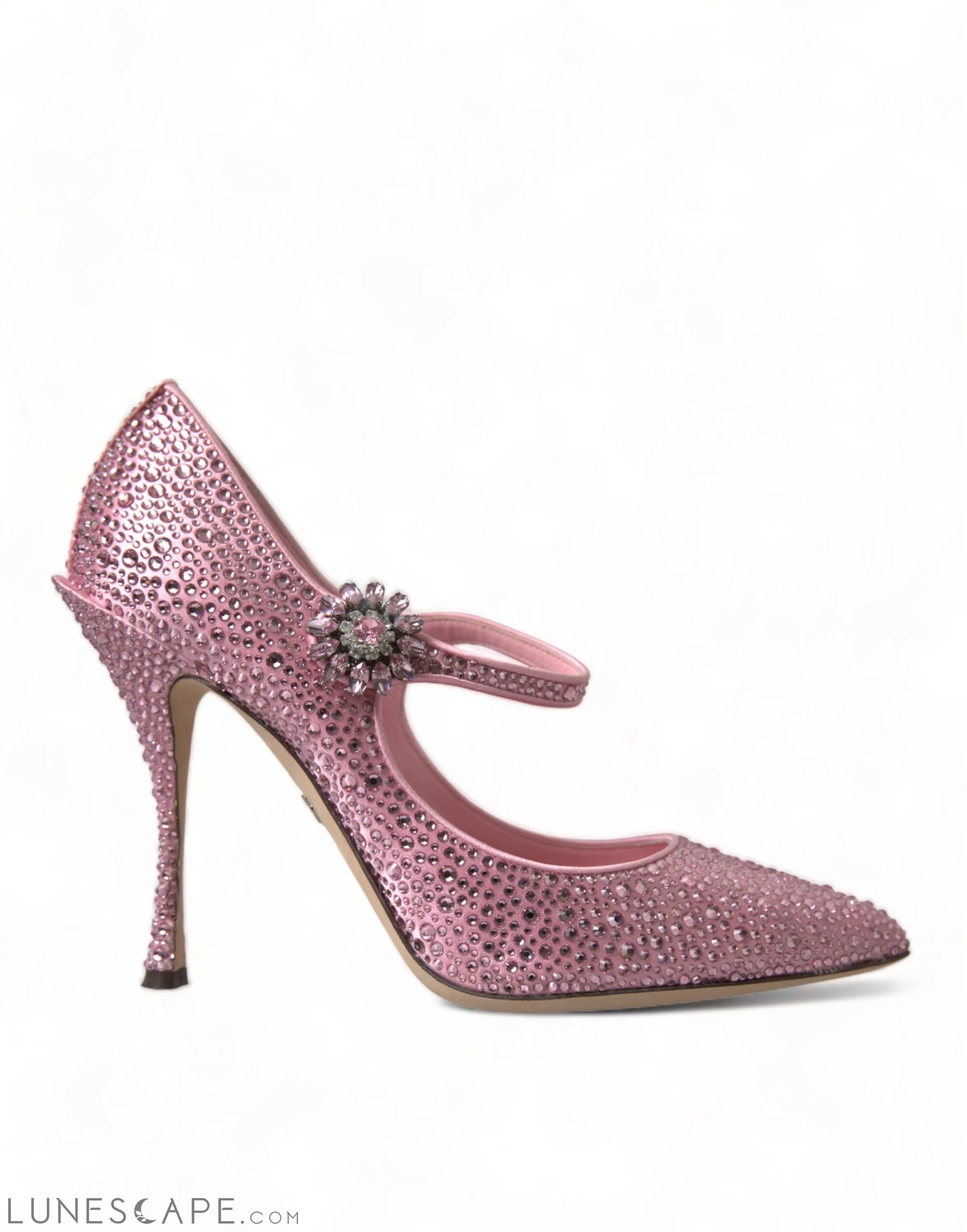 Dolce & Gabbana Enchanting Pink Crystal Pumps LUNESCAPE