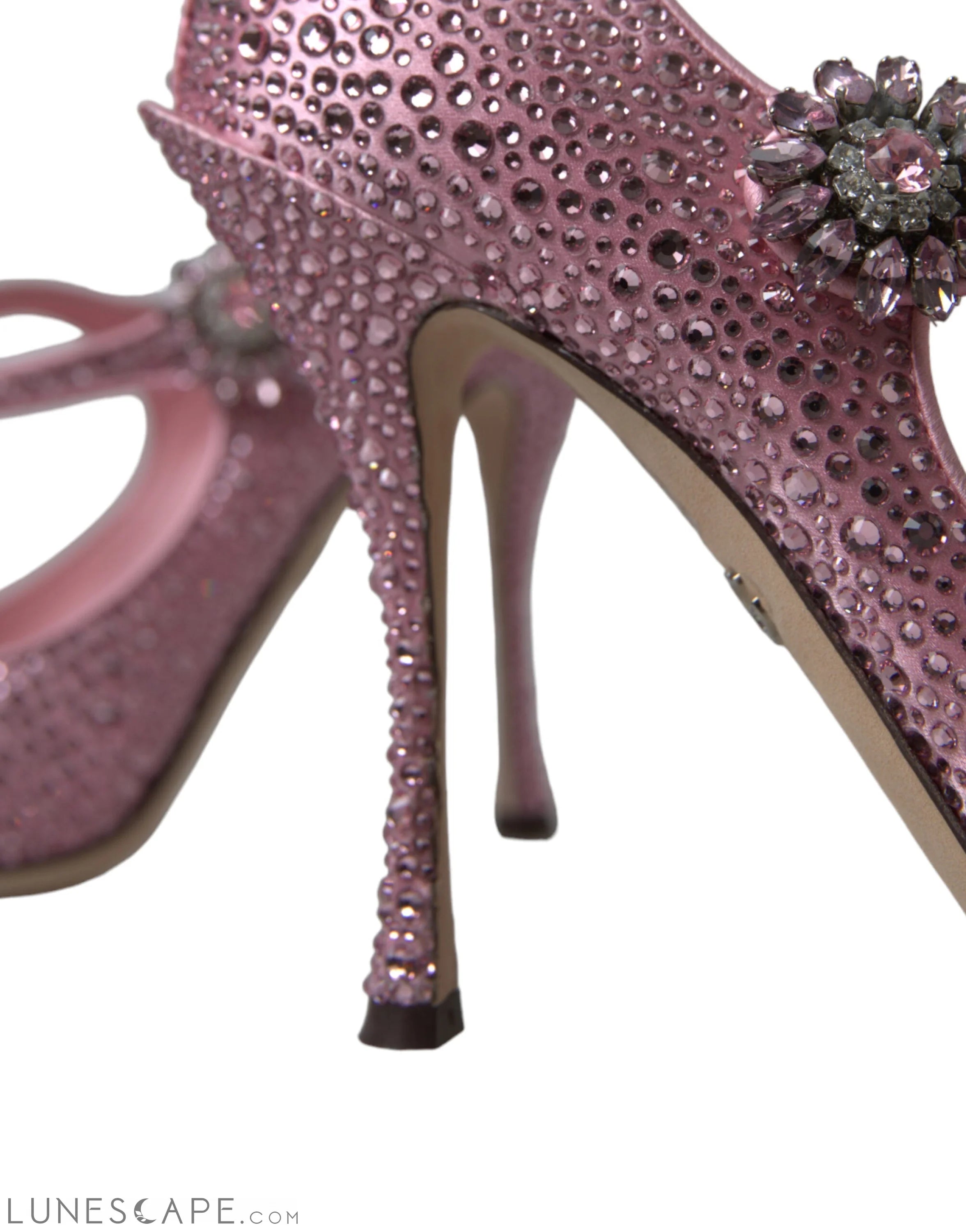 Dolce & Gabbana Enchanting Pink Crystal Pumps LUNESCAPE