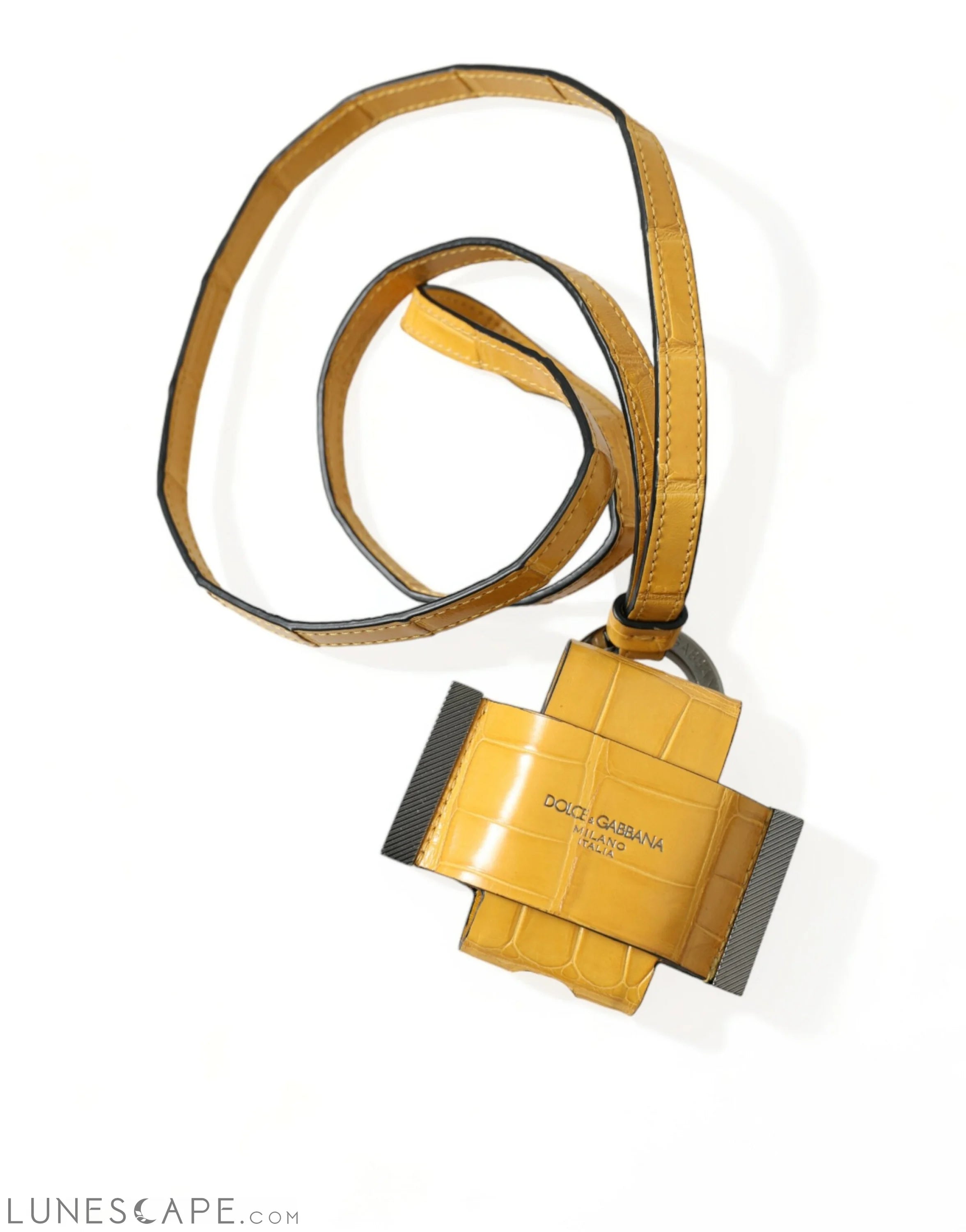 Dolce & Gabbana Exquisite Alligator Leather Key Holder LUNESCAPE