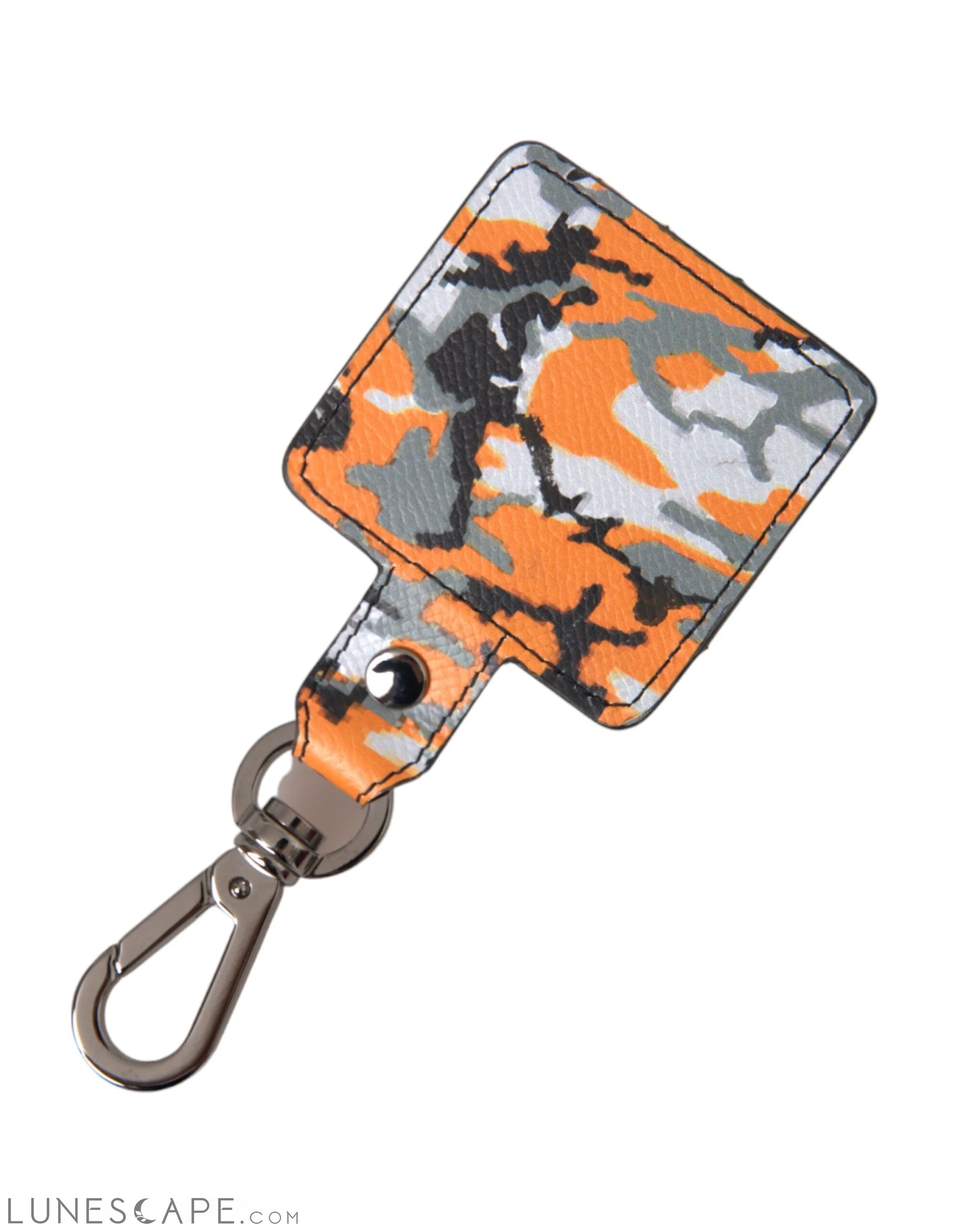 Dolce & Gabbana Multicolor Camouflage Print Leather Metal Airpods Case LUNESCAPE