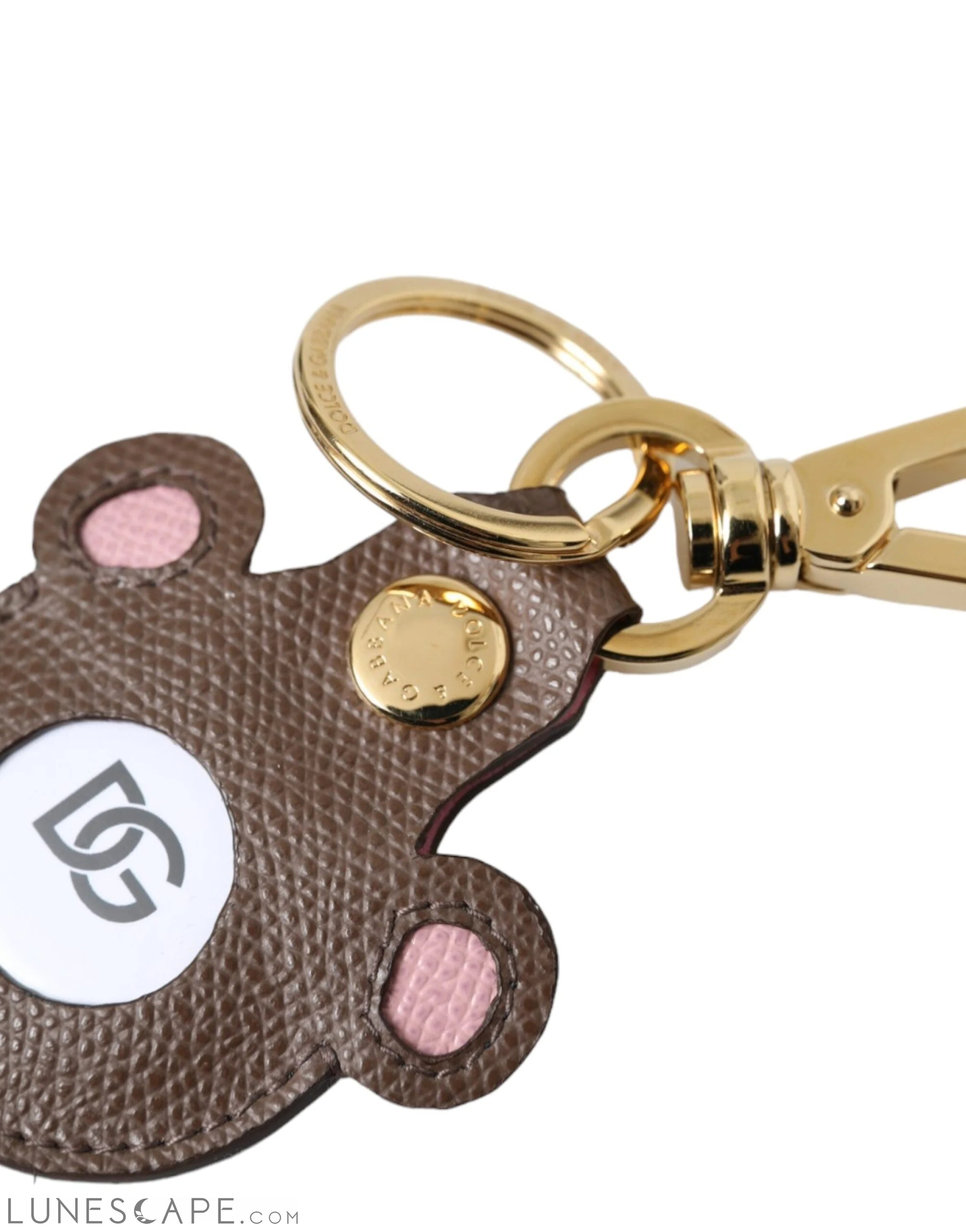 Dolce & Gabbana Multicolor Dauphine Calfskin DG Logo Keyring Keychain LUNESCAPE