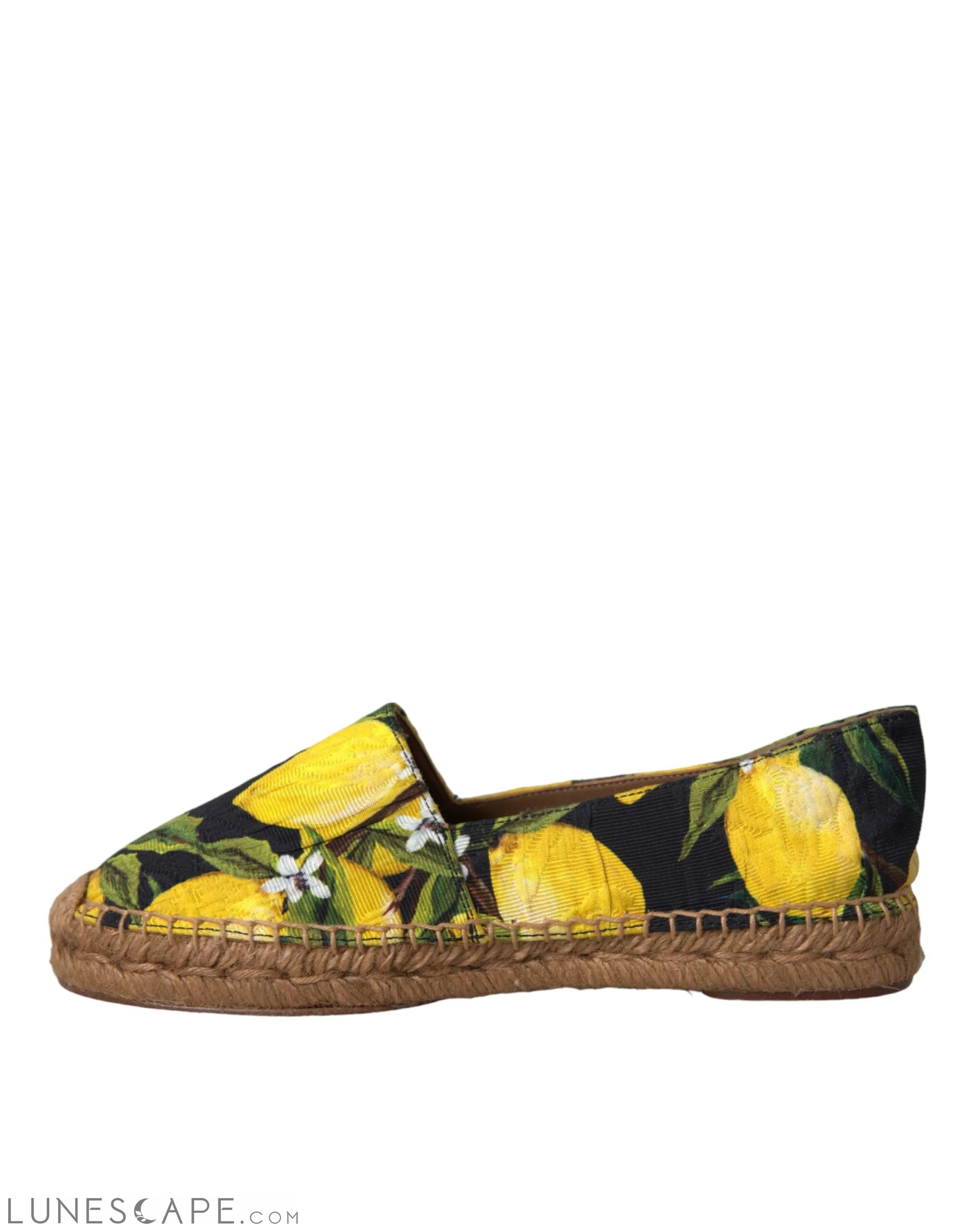 Dolce & Gabbana Multicolor Lemon Slip On Espadrilles Shoes LUNESCAPE