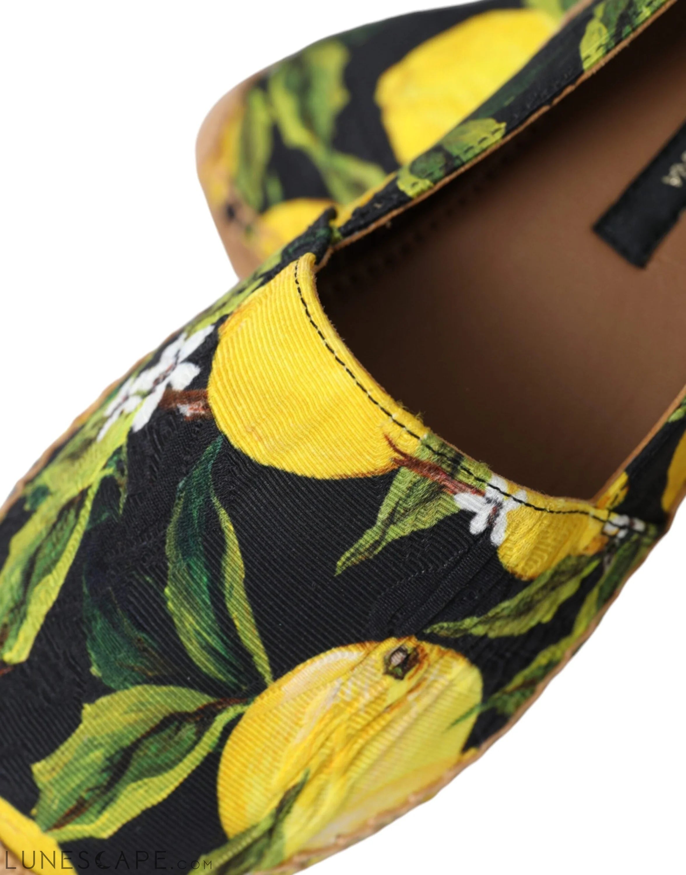 Dolce & Gabbana Multicolor Lemon Slip On Espadrilles Shoes LUNESCAPE