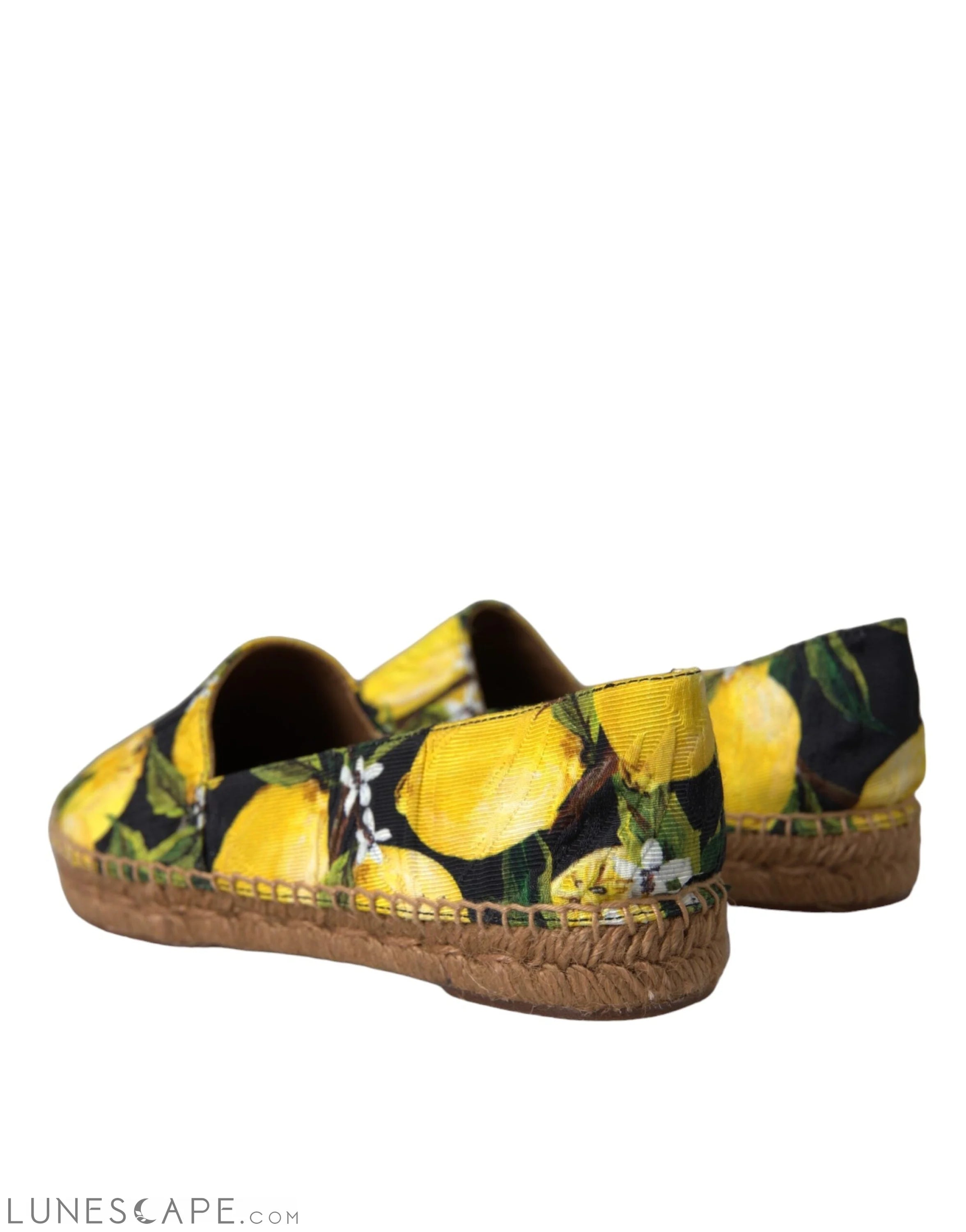 Dolce & Gabbana Multicolor Lemon Slip On Espadrilles Shoes LUNESCAPE