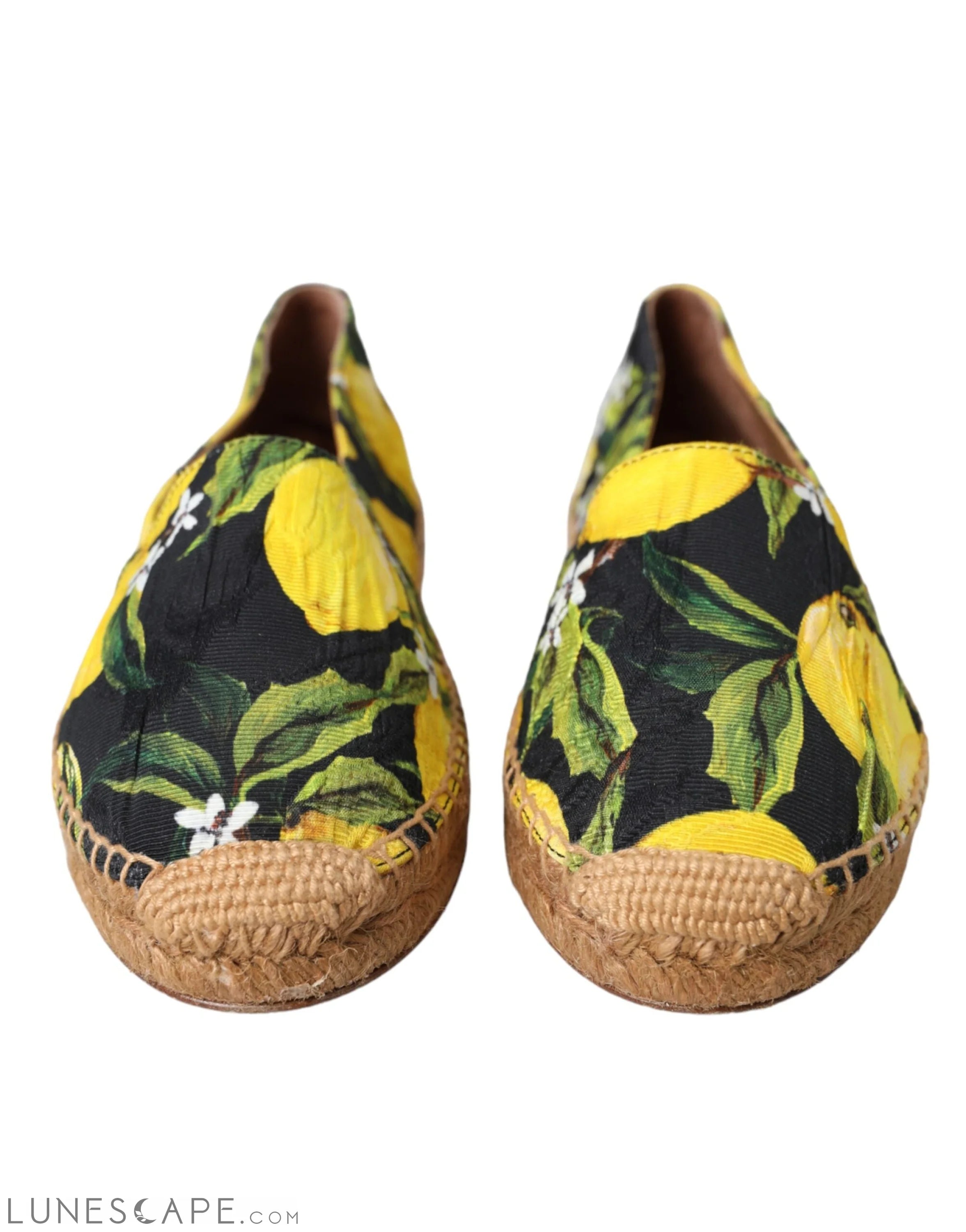 Dolce & Gabbana Multicolor Lemon Slip On Espadrilles Shoes LUNESCAPE