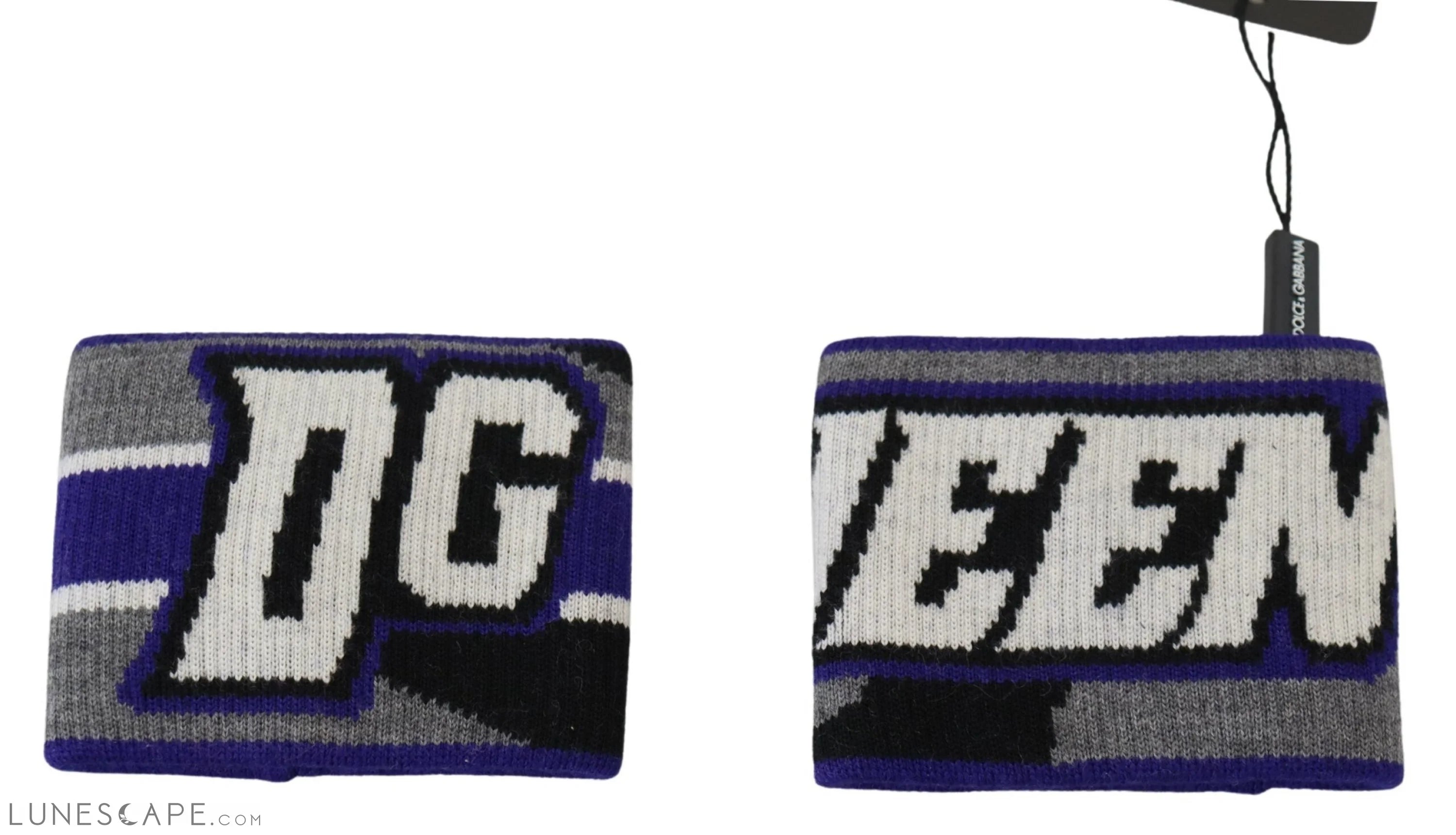 Dolce & Gabbana Regal Purple Wool Wrist Wrap LUNESCAPE