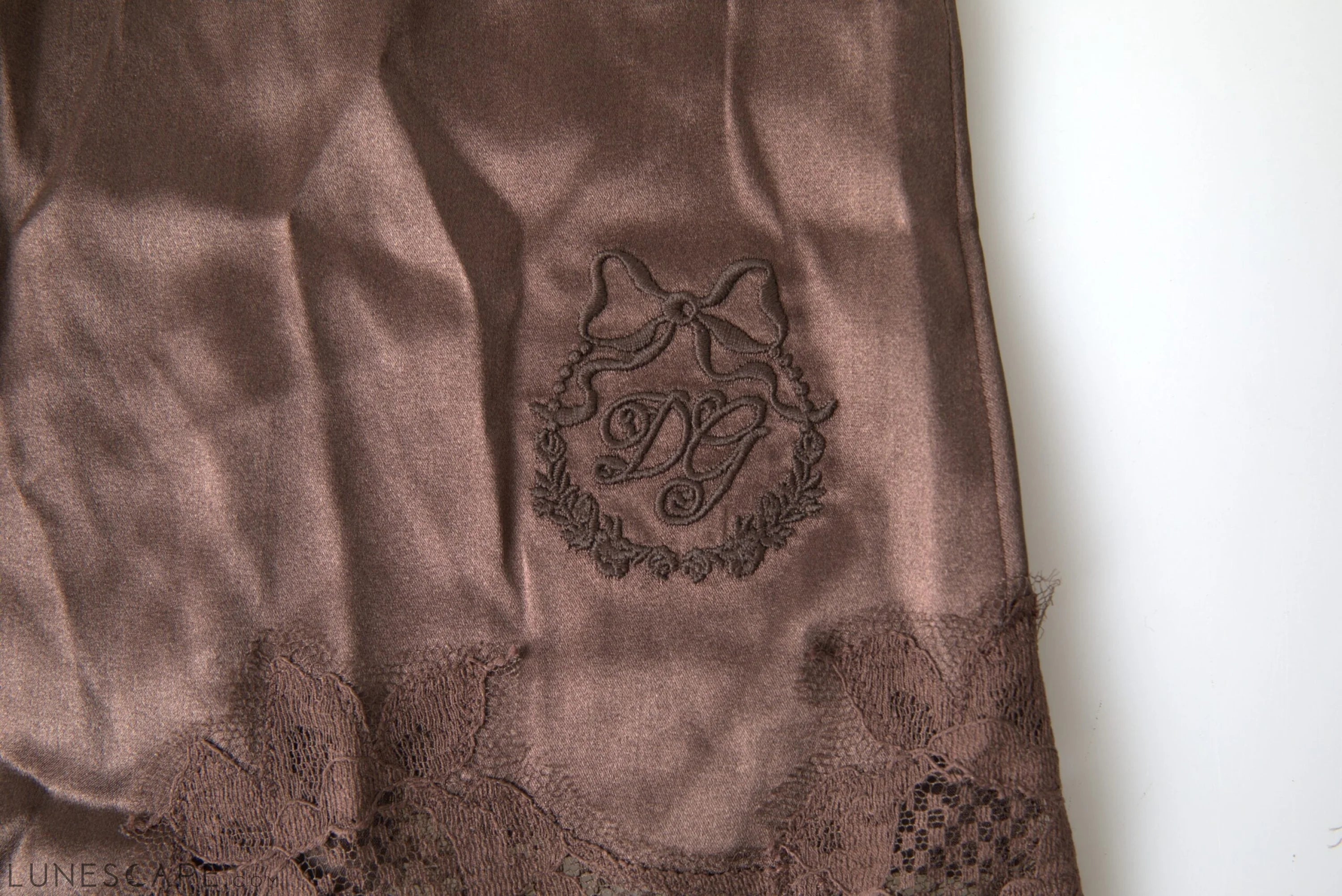 Dolce & Gabbana Silk Blend Camisole Top in Brown LUNESCAPE
