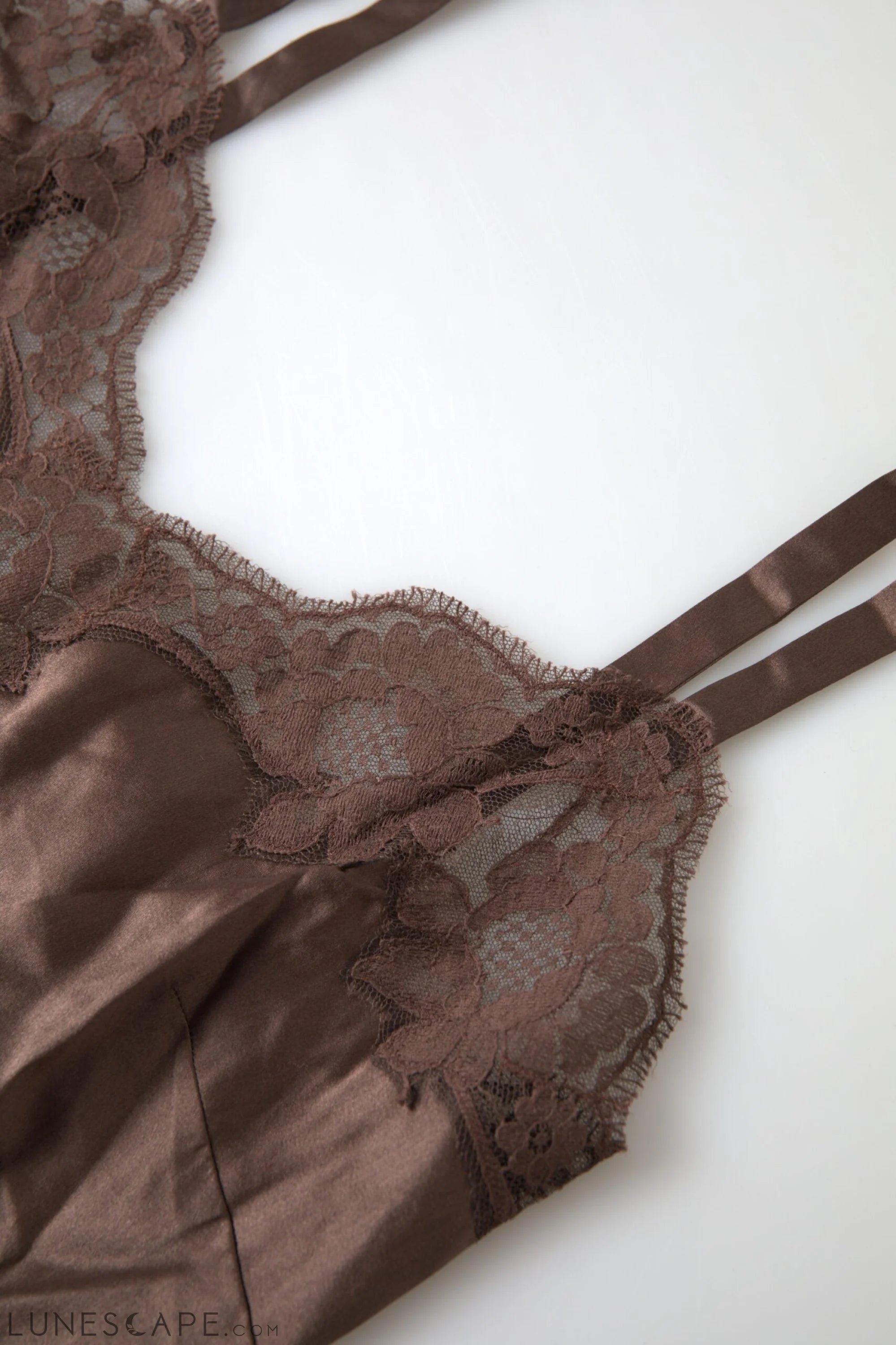 Dolce & Gabbana Silk Blend Camisole Top in Brown LUNESCAPE