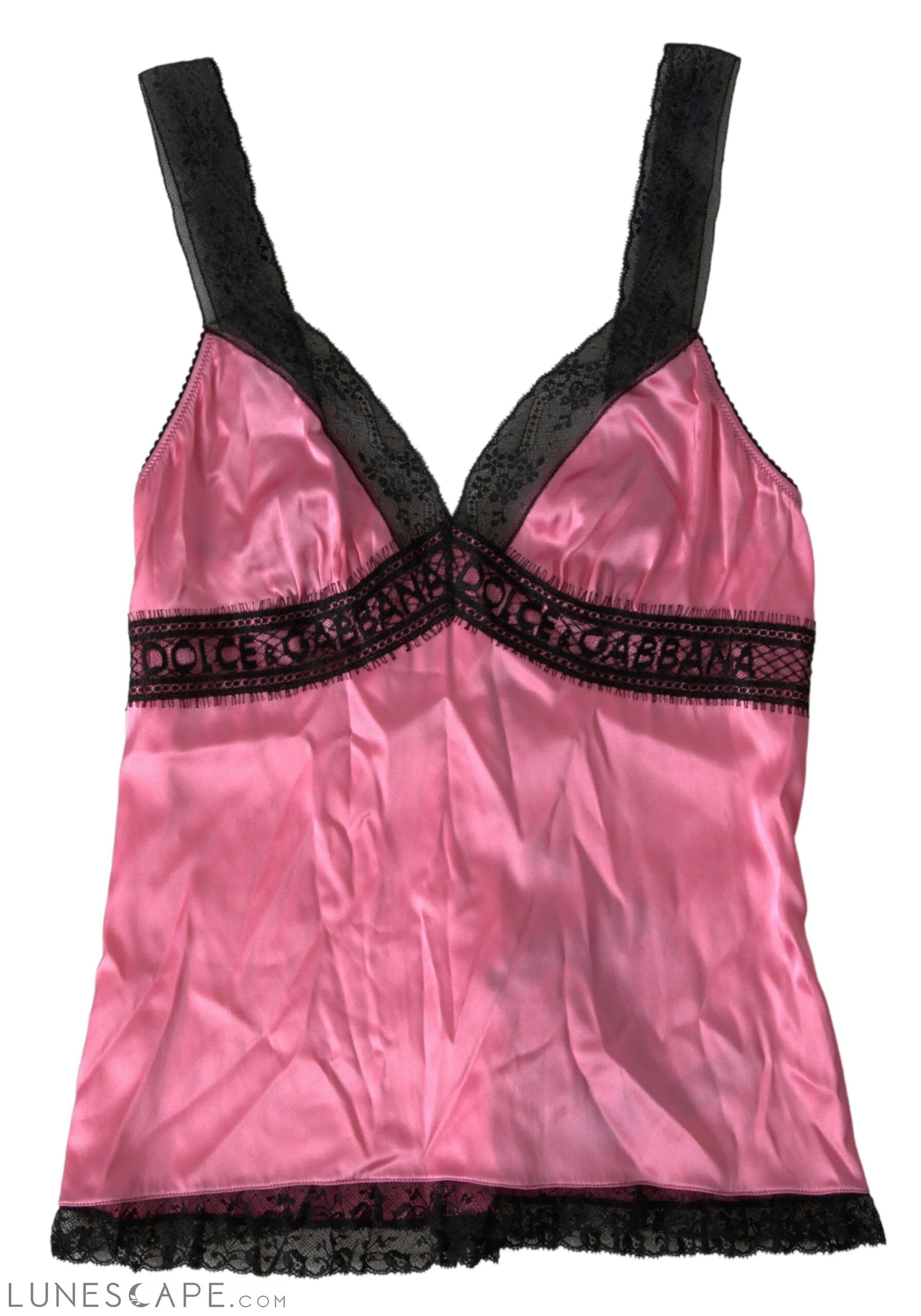 Dolce & Gabbana Silken Charm Pink Camisole LUNESCAPE