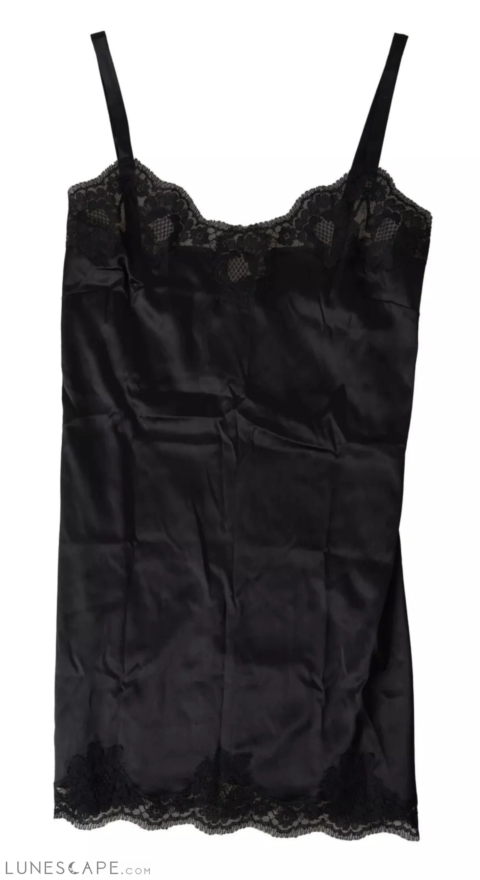 Dolce & Gabbana Sultry Black Silk Camisole Top LUNESCAPE