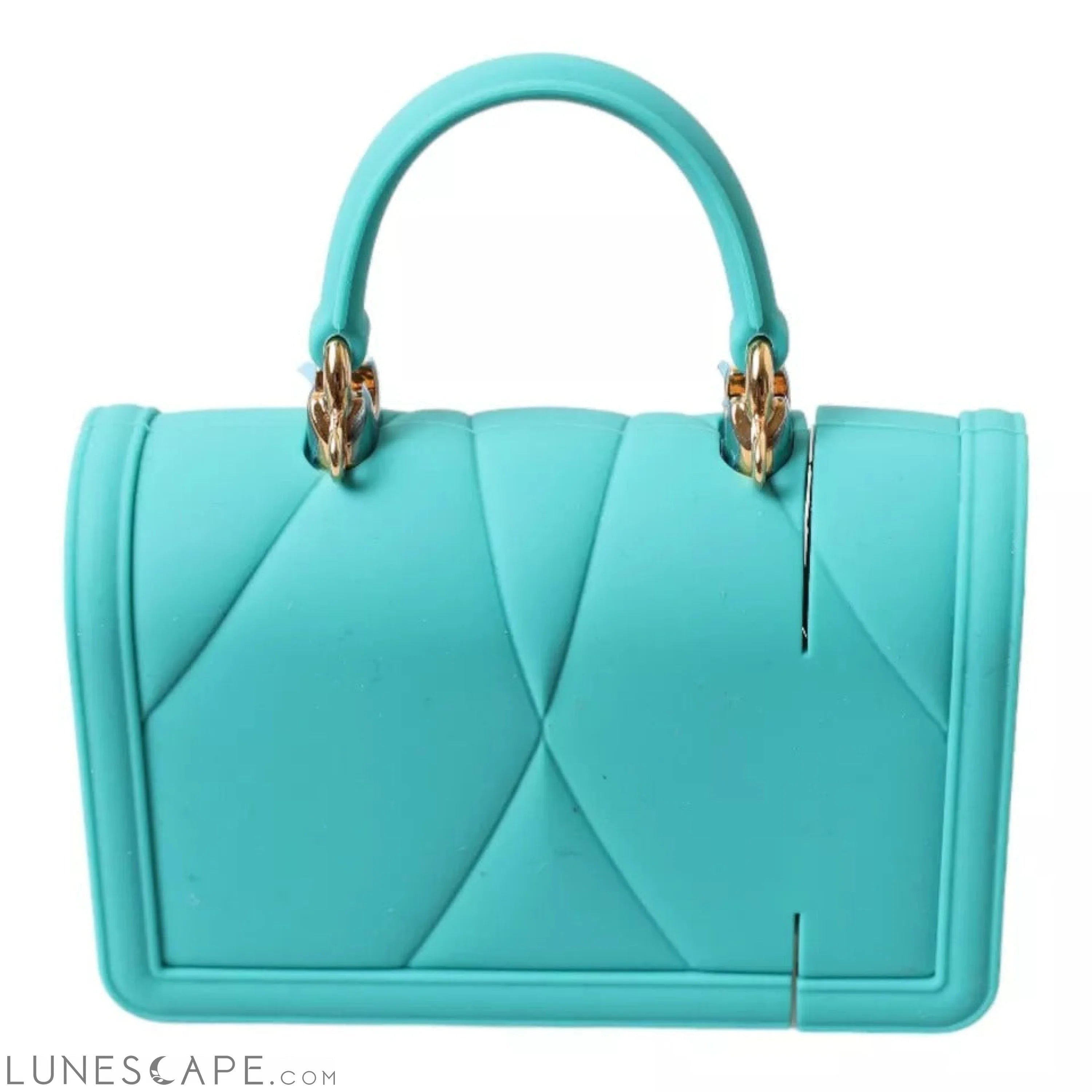 Dolce & Gabbana Turquoise Silicone Devotion Heart Bag Cover Hand Airpods Case LUNESCAPE