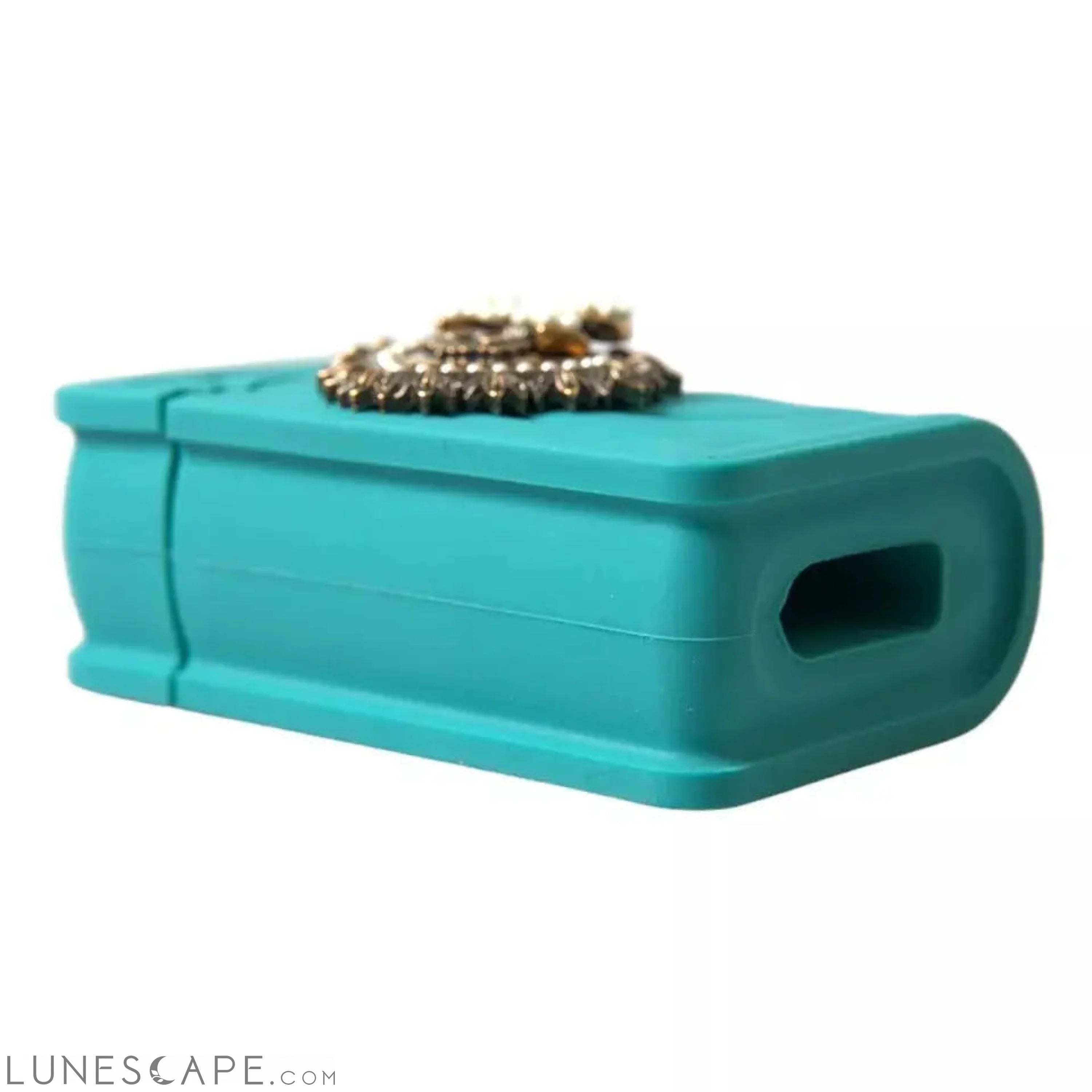 Dolce & Gabbana Turquoise Silicone Devotion Heart Cover Hand Bag Airpods Case LUNESCAPE
