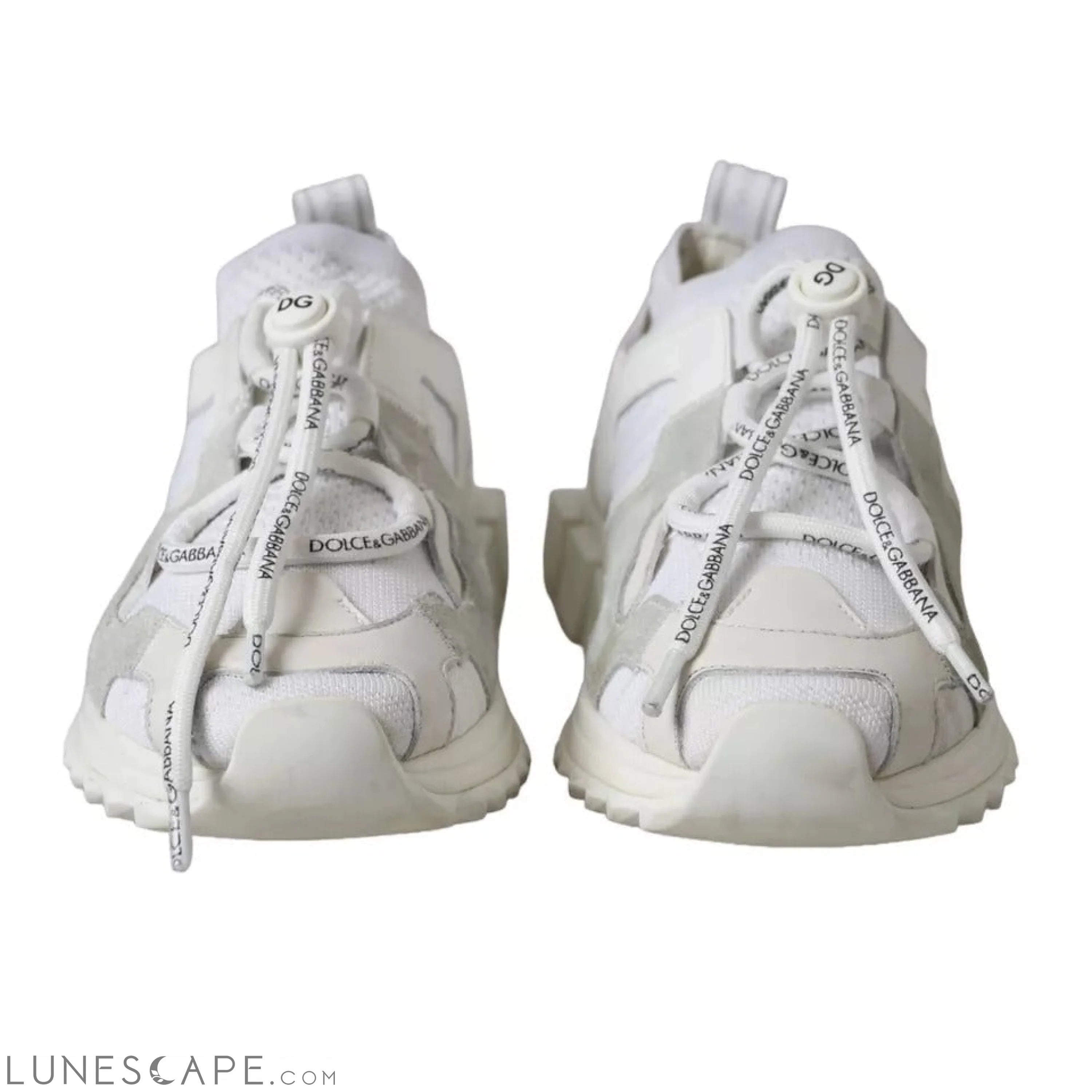 Dolce & Gabbana White Mesh Sorrento Trekking Sneakers Shoes LUNESCAPE