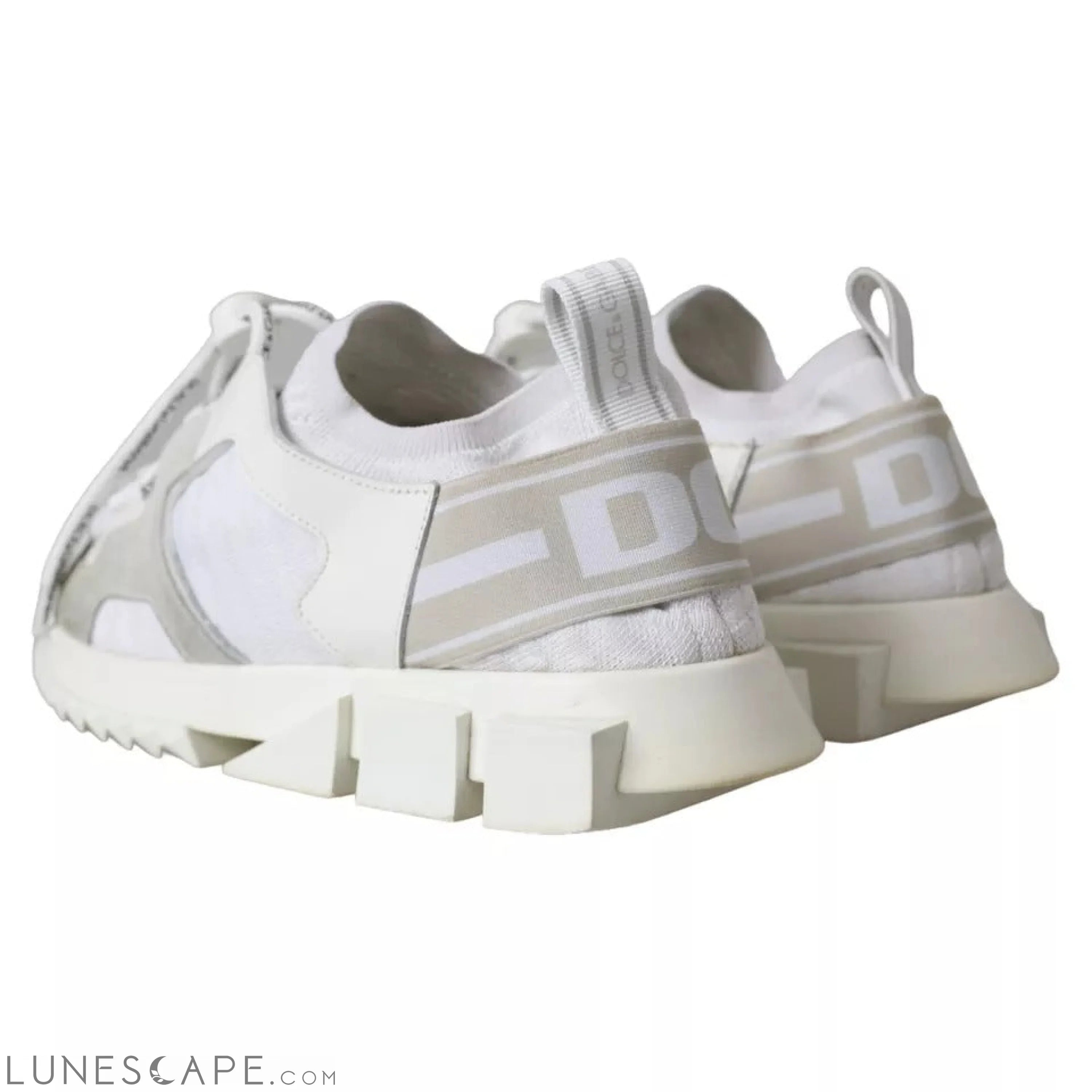Dolce & Gabbana White Mesh Sorrento Trekking Sneakers Shoes LUNESCAPE