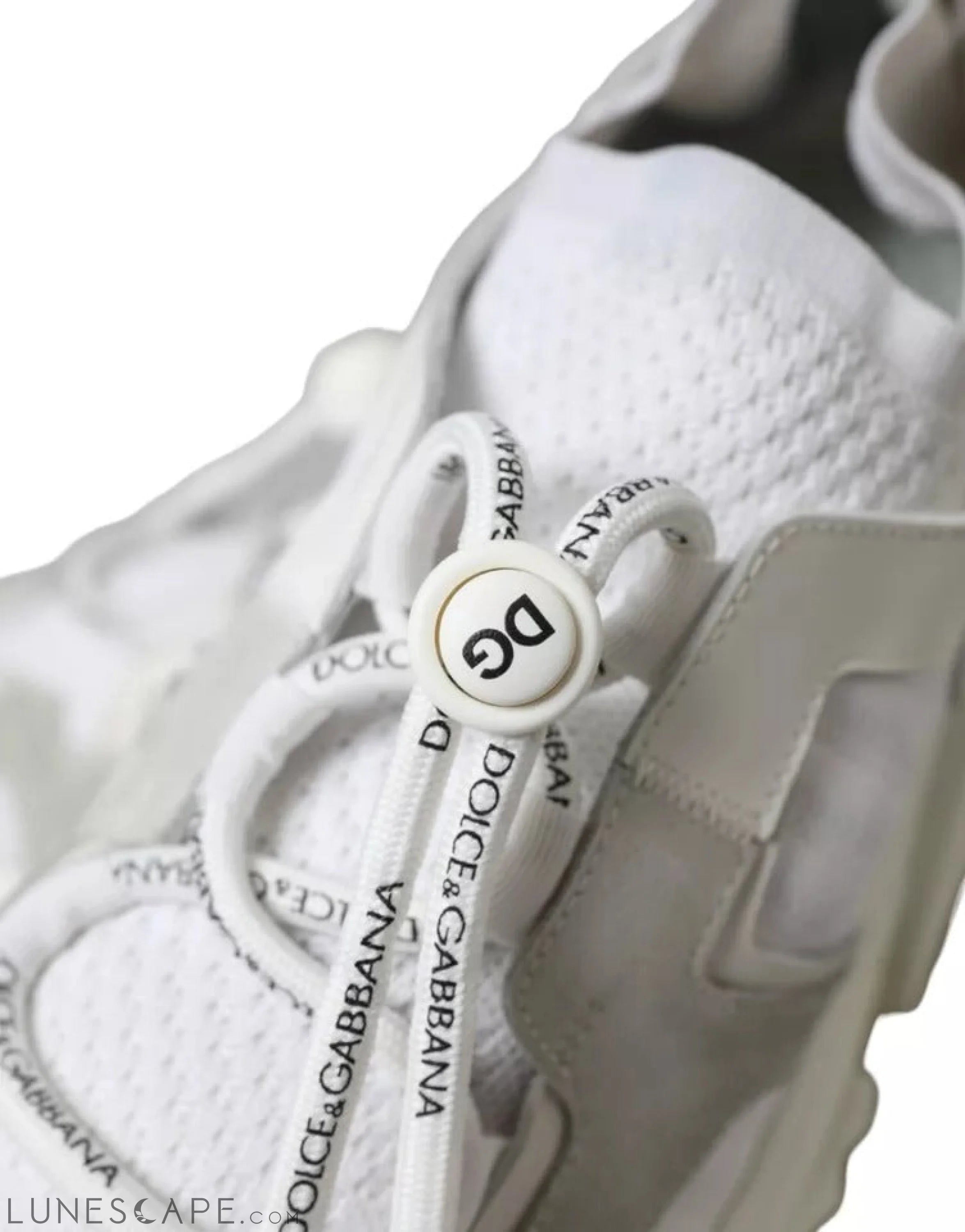 Dolce & Gabbana White Mesh Sorrento Trekking Sneakers Shoes LUNESCAPE