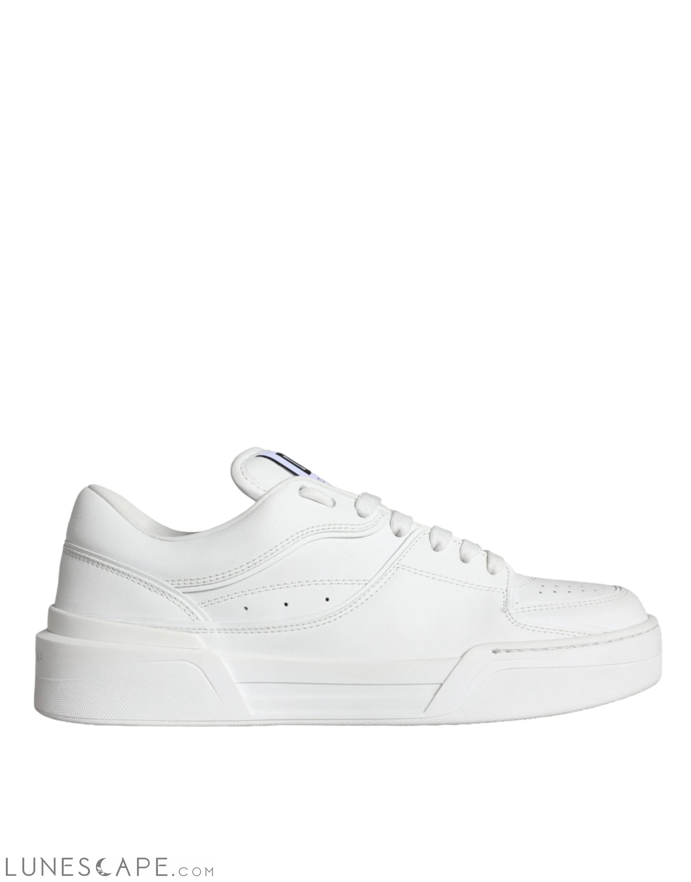 Dolce & Gabbana White Miami Leather Low Top Sneakers Shoes LUNESCAPE