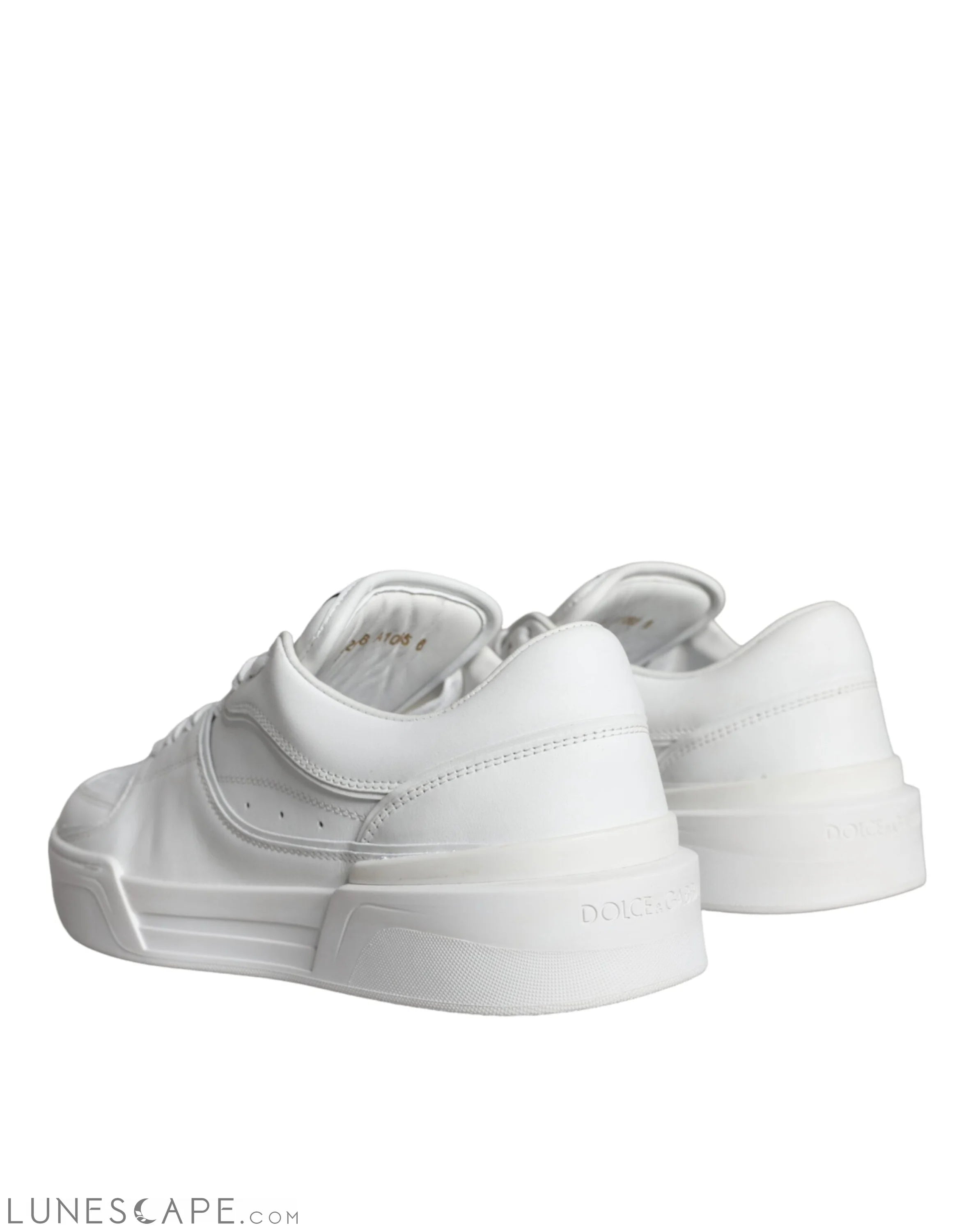 Dolce & Gabbana White Miami Leather Low Top Sneakers Shoes LUNESCAPE