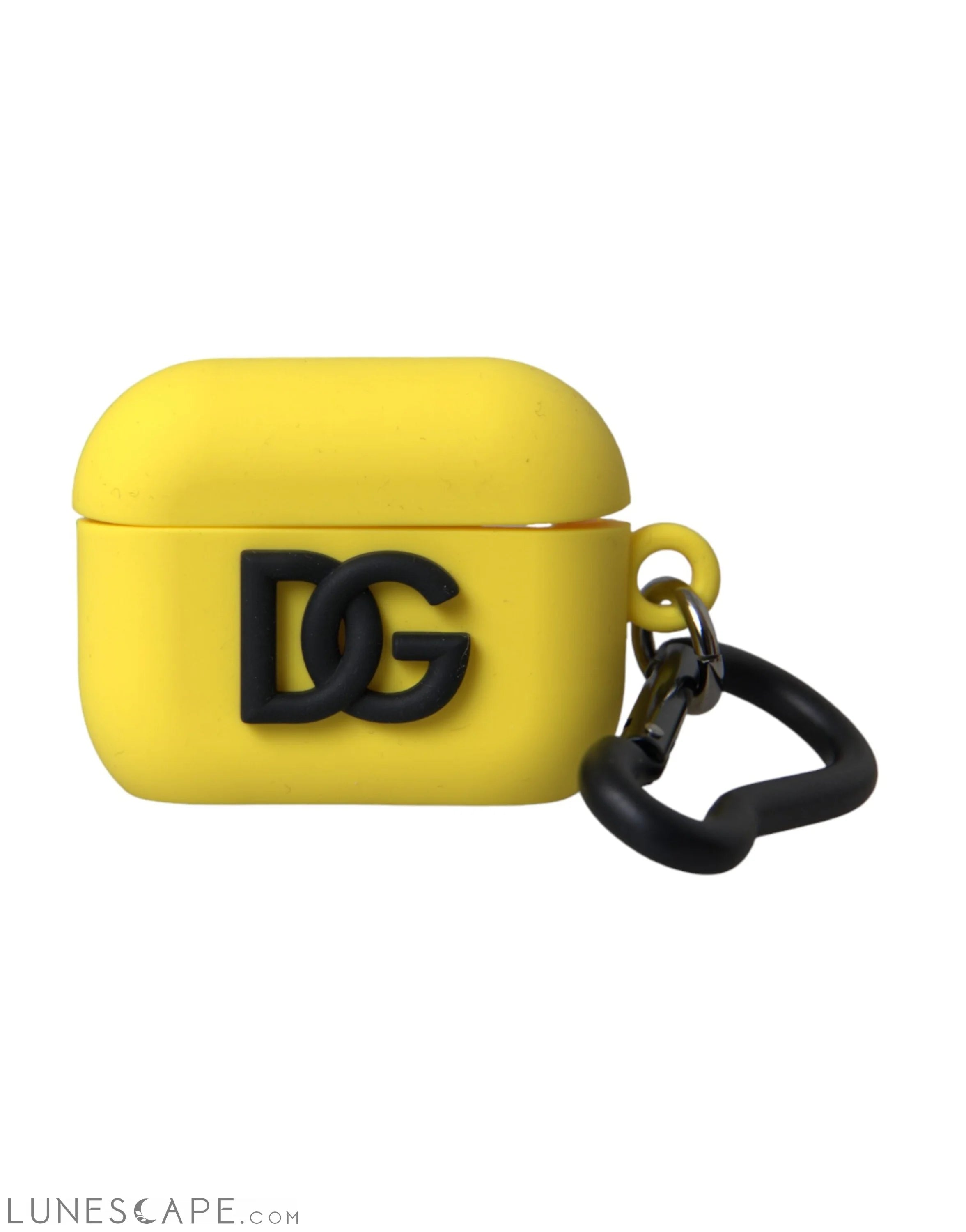 Dolce & Gabbana Yellow Silicone Logo Embossed Airpods Case LUNESCAPE