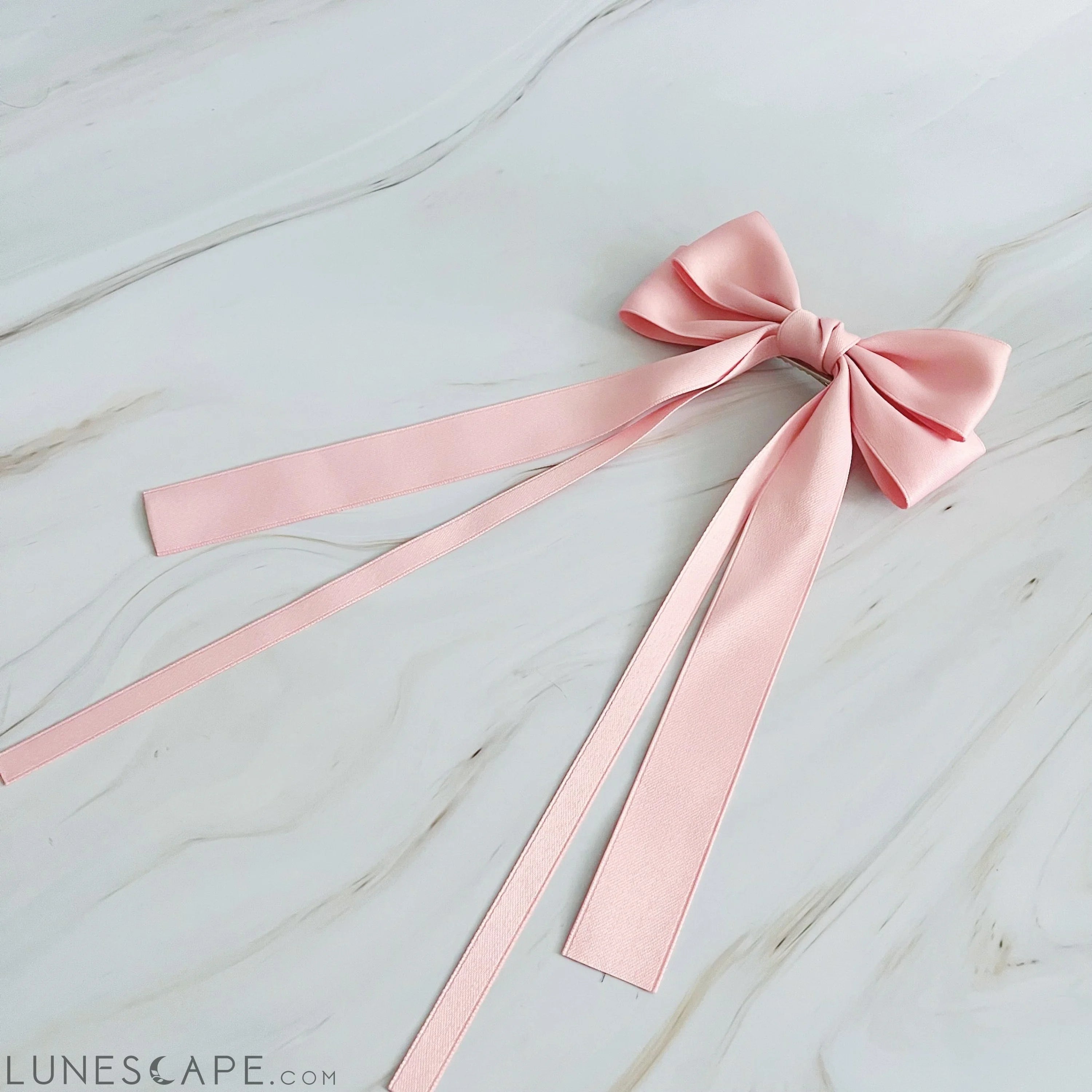 Double Bow Long Hair Clip Set of 3 LUNESCAPE