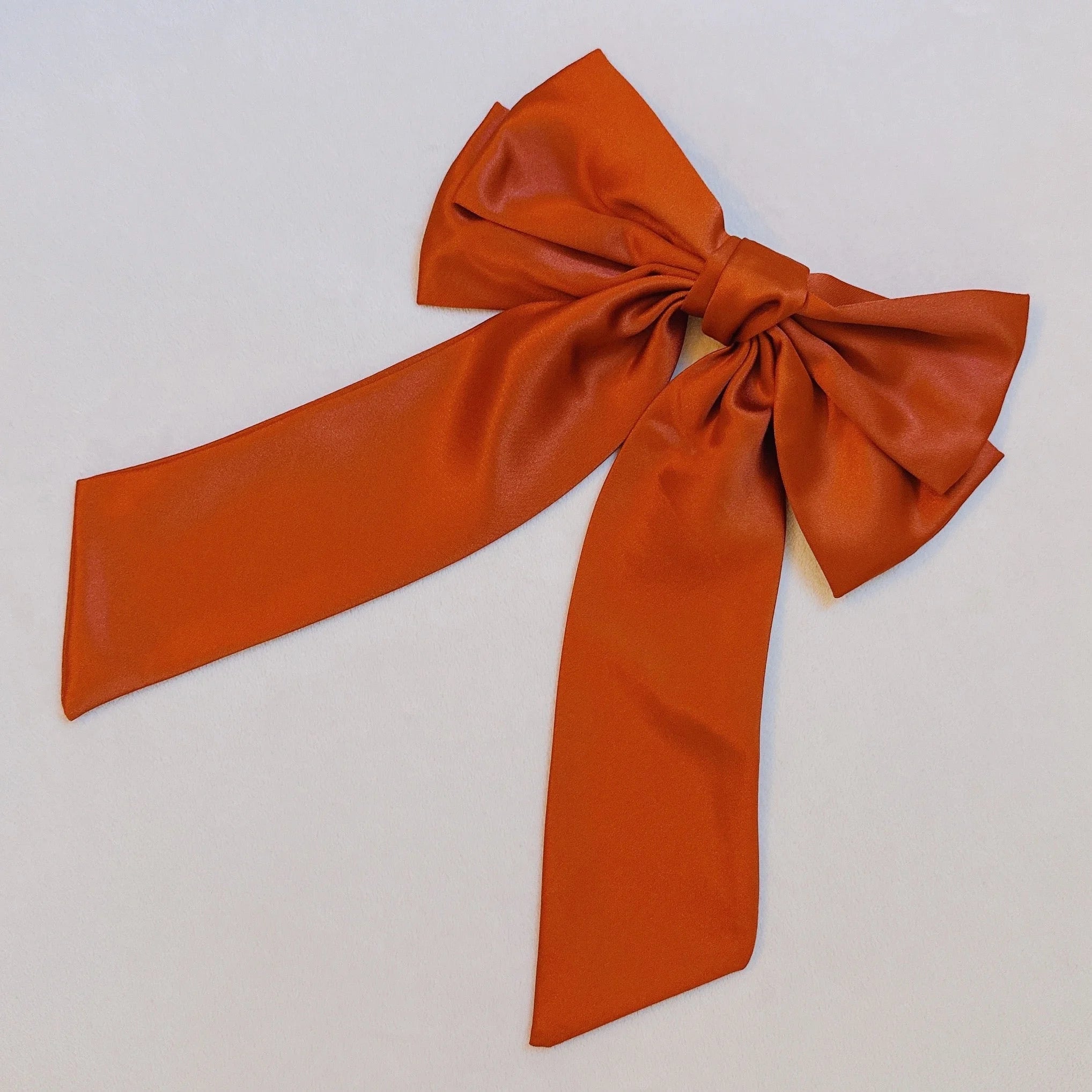 Doubled Satin Bow Hair Clip LUNESCAPE