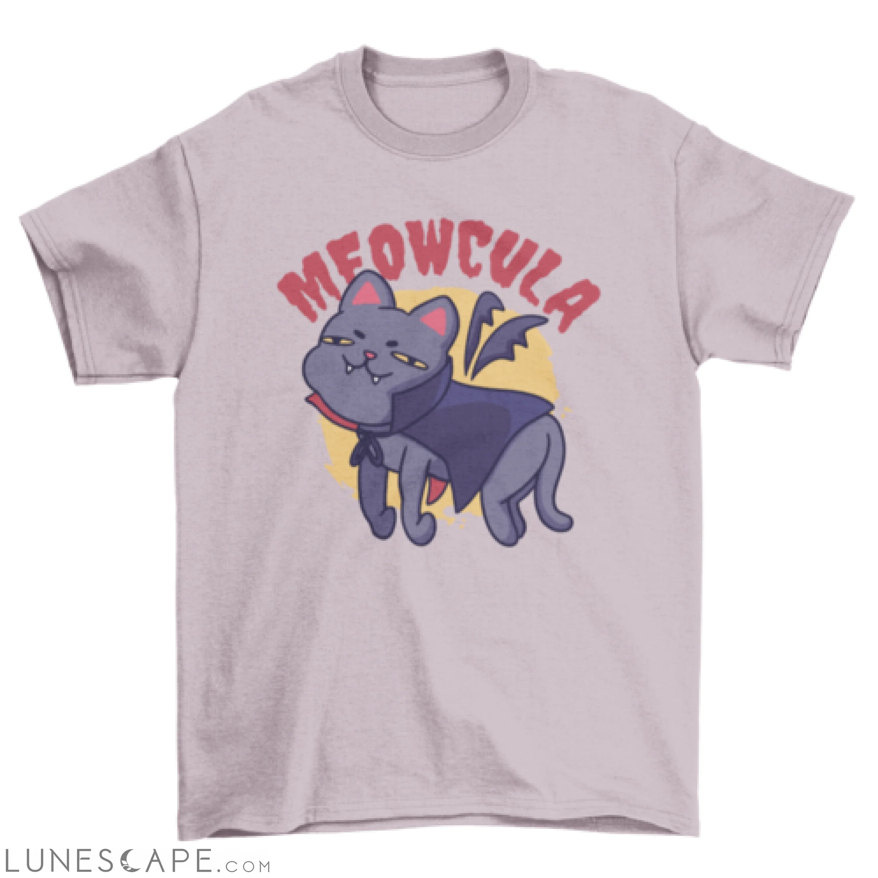 Dracula cat cartoon t-shirt LUNESCAPE