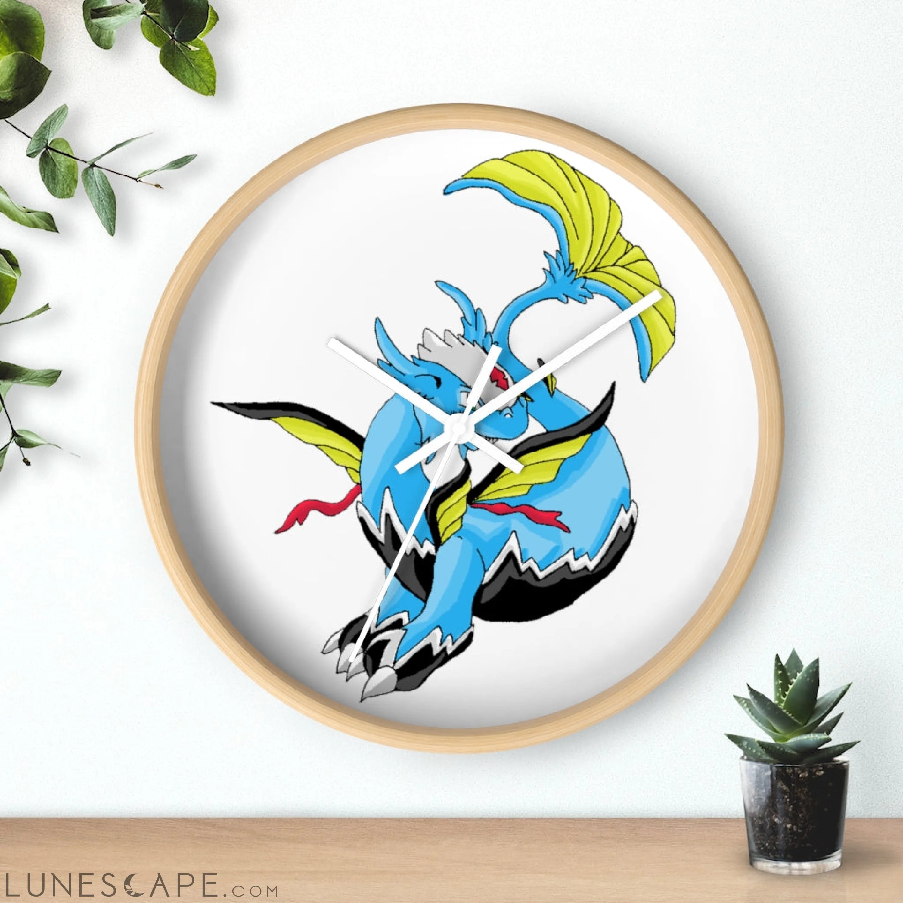 Dragonir Wall clock LUNESCAPE