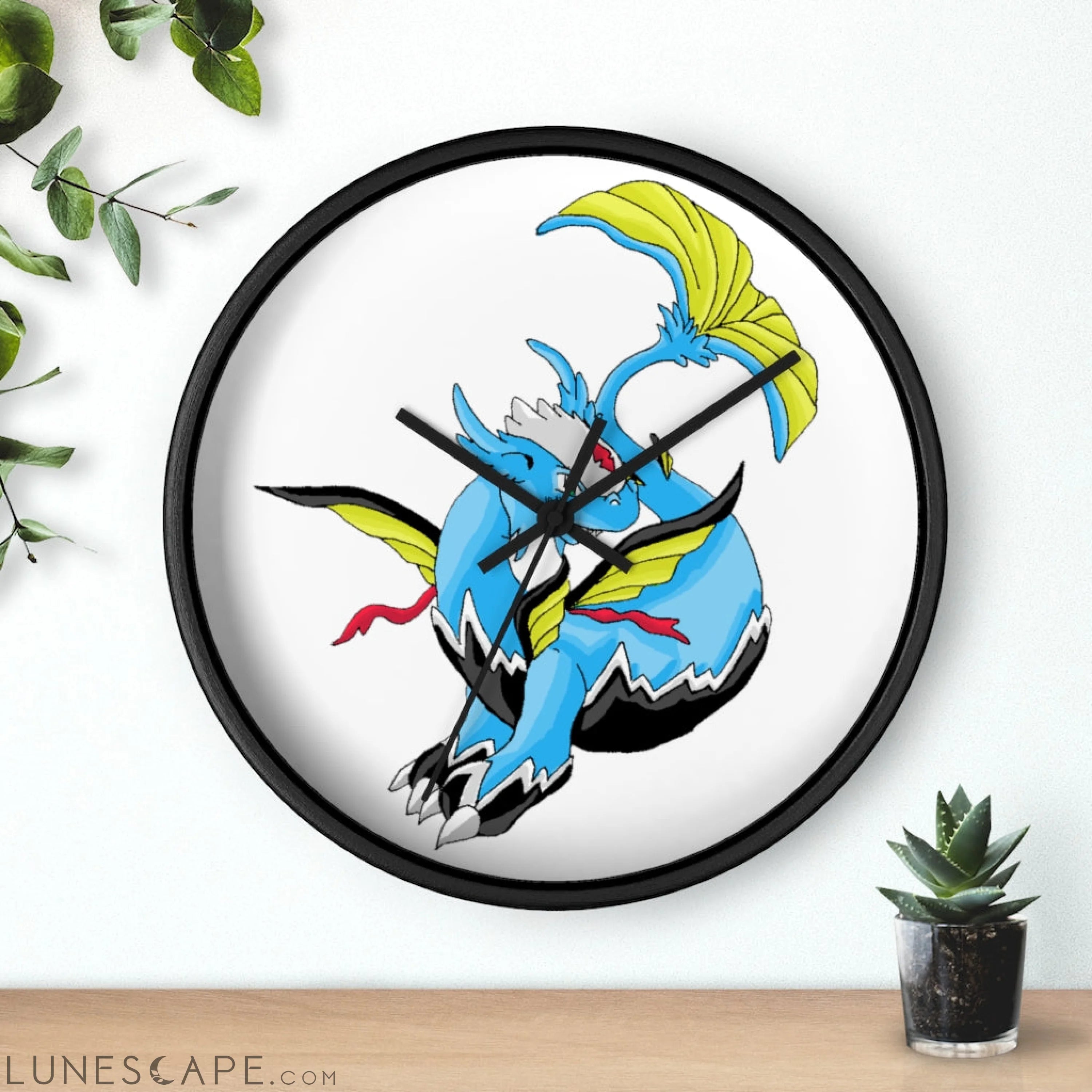 Dragonir Wall clock LUNESCAPE