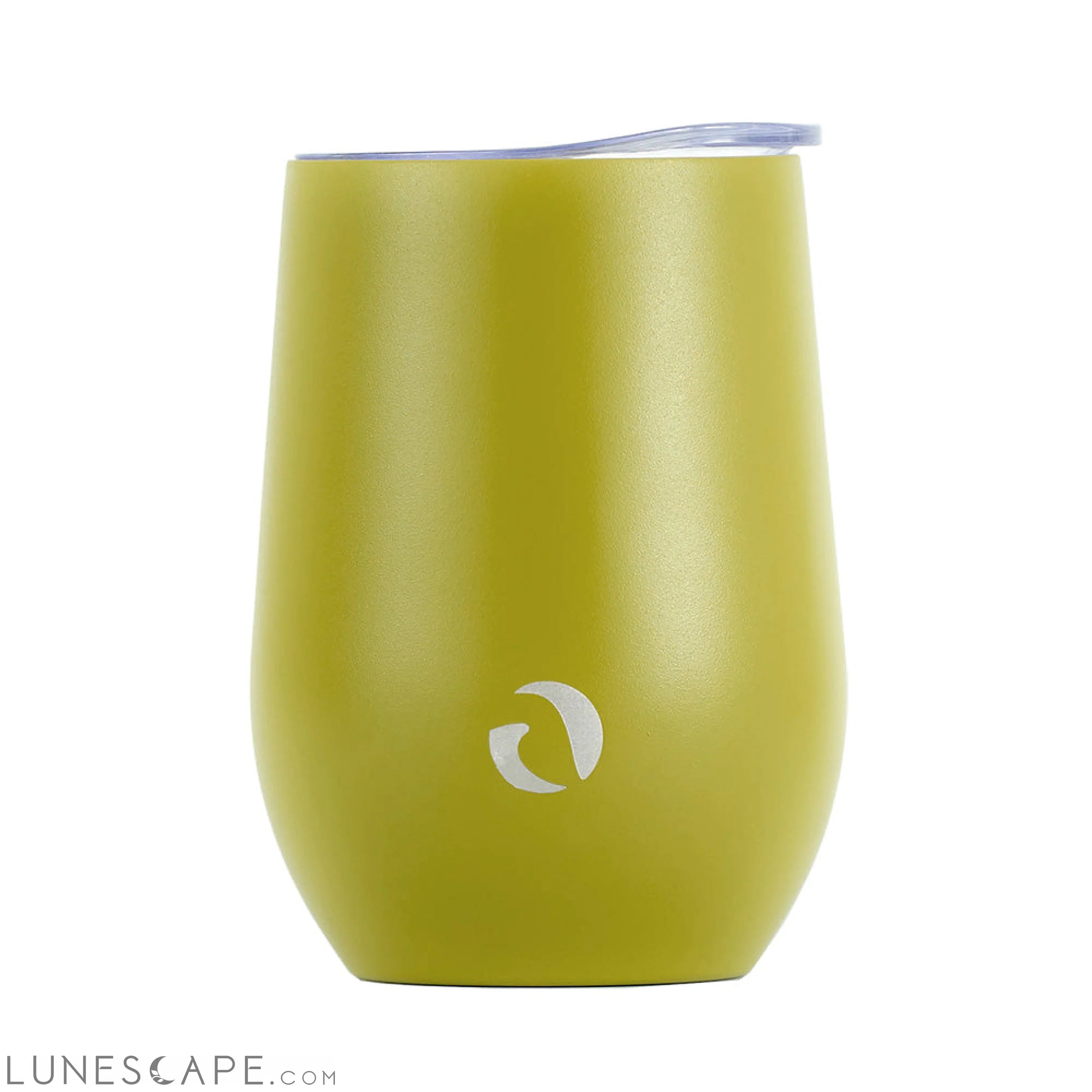 DRINCO® 12oz Insulated Wine Tumbler Glass (Martini Green) LUNESCAPE