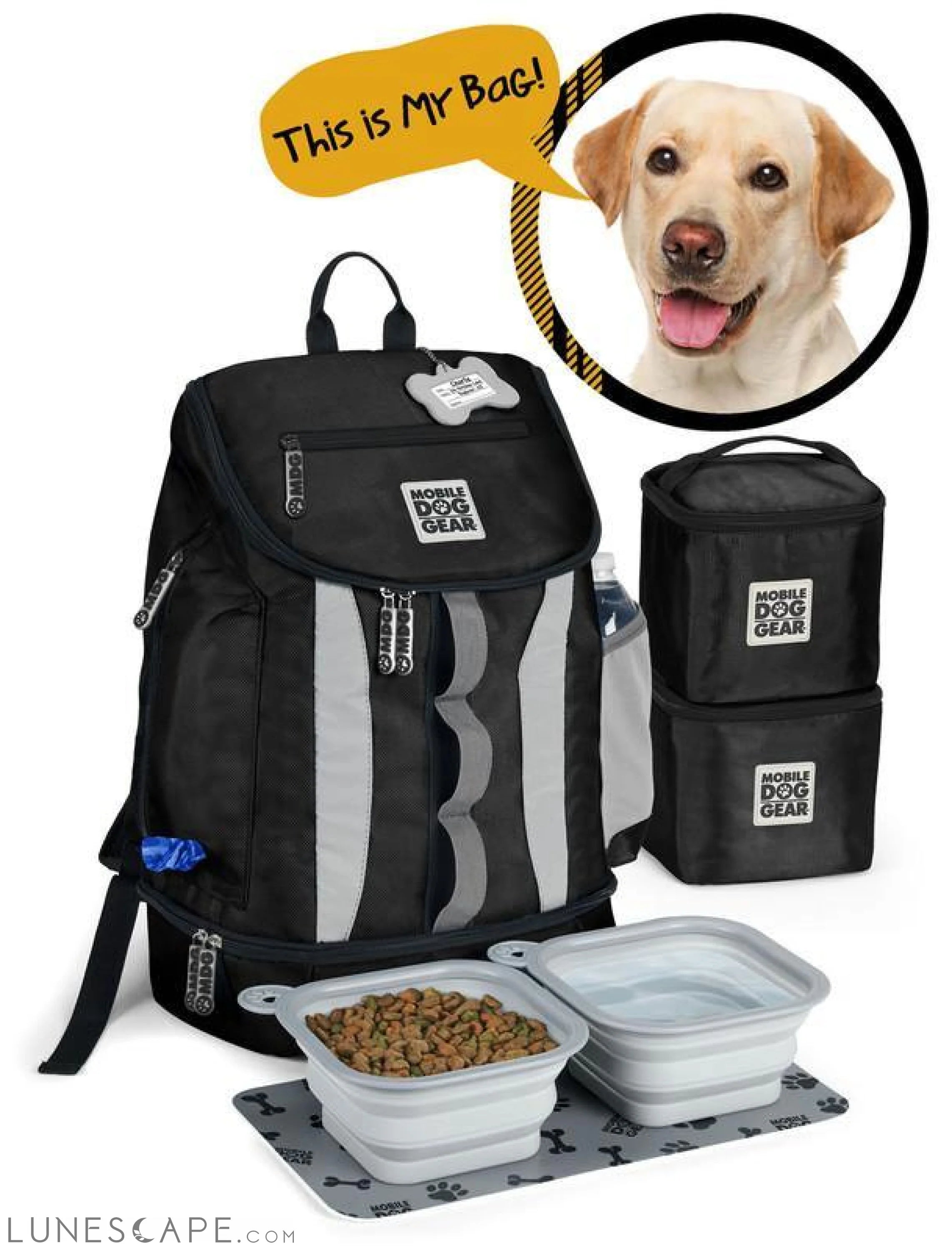 Drop Bottom Travel Backpack for Dogs LUNESCAPE