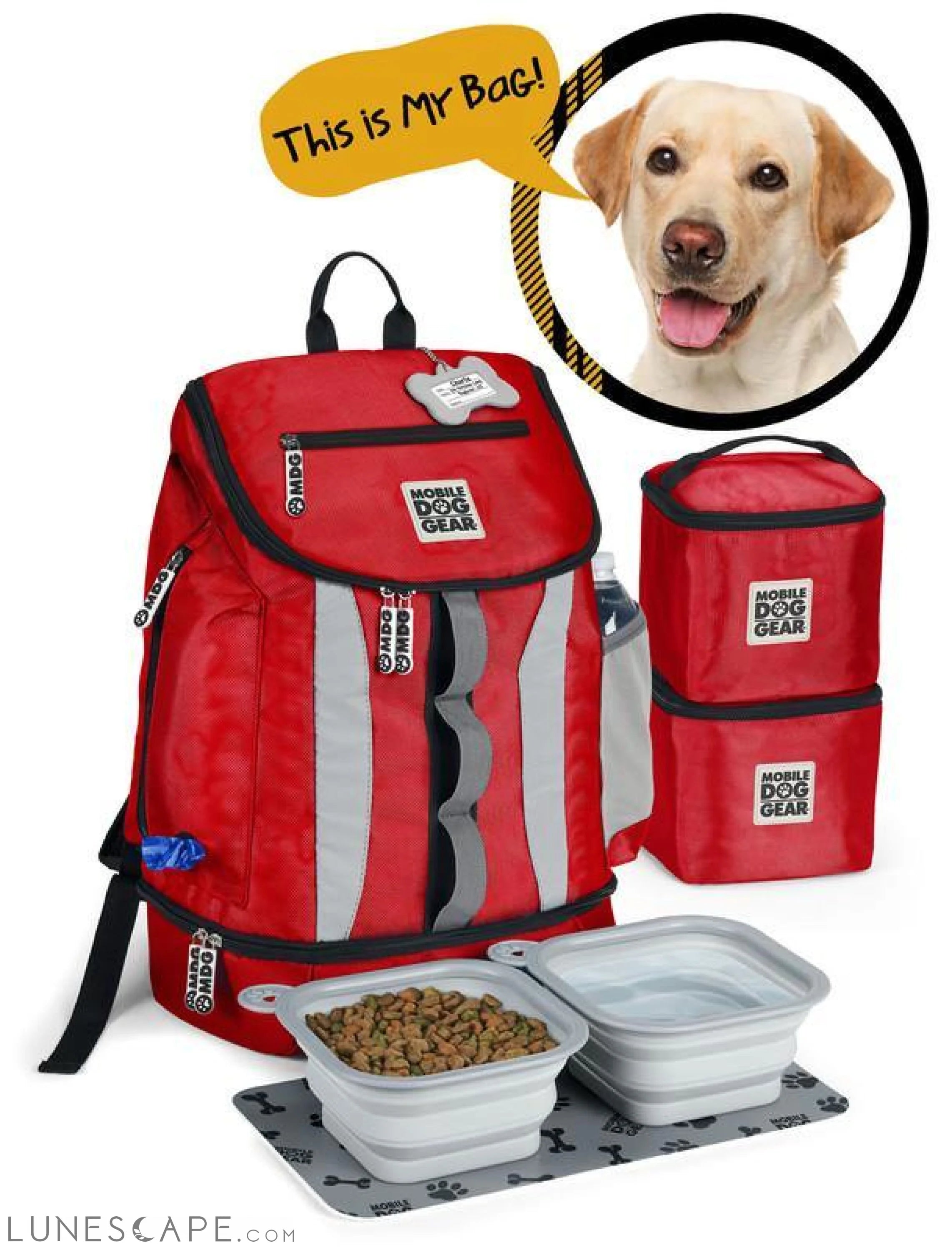 Drop Bottom Travel Backpack for Dogs LUNESCAPE