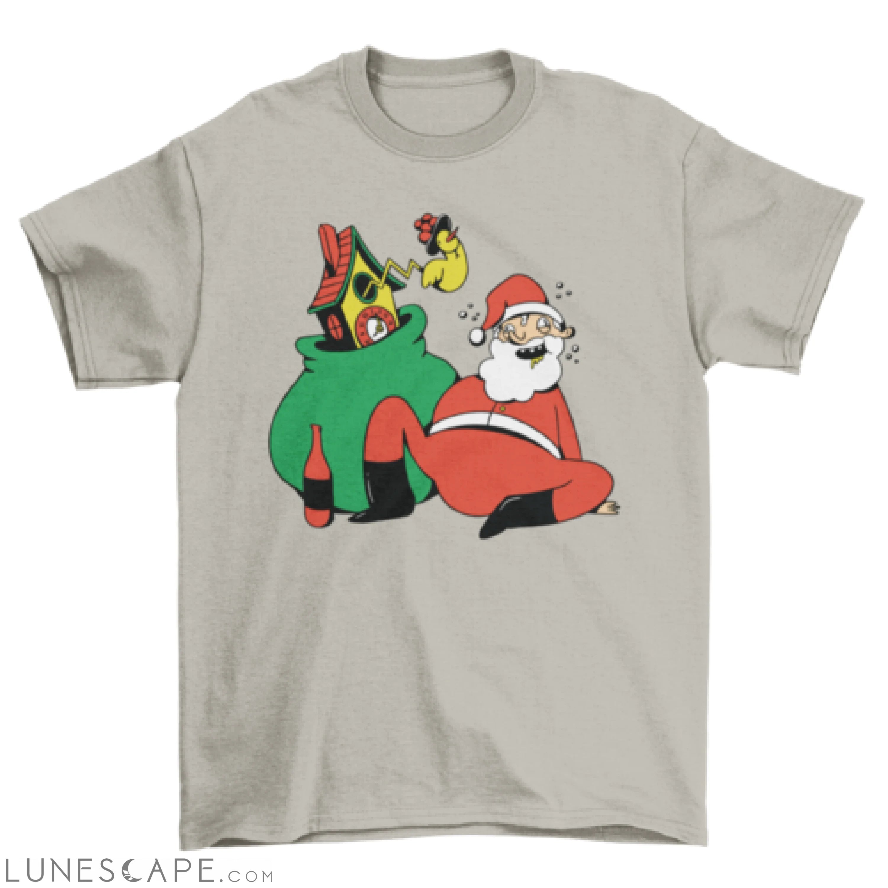 Drunk santa claus t-shirt LUNESCAPE