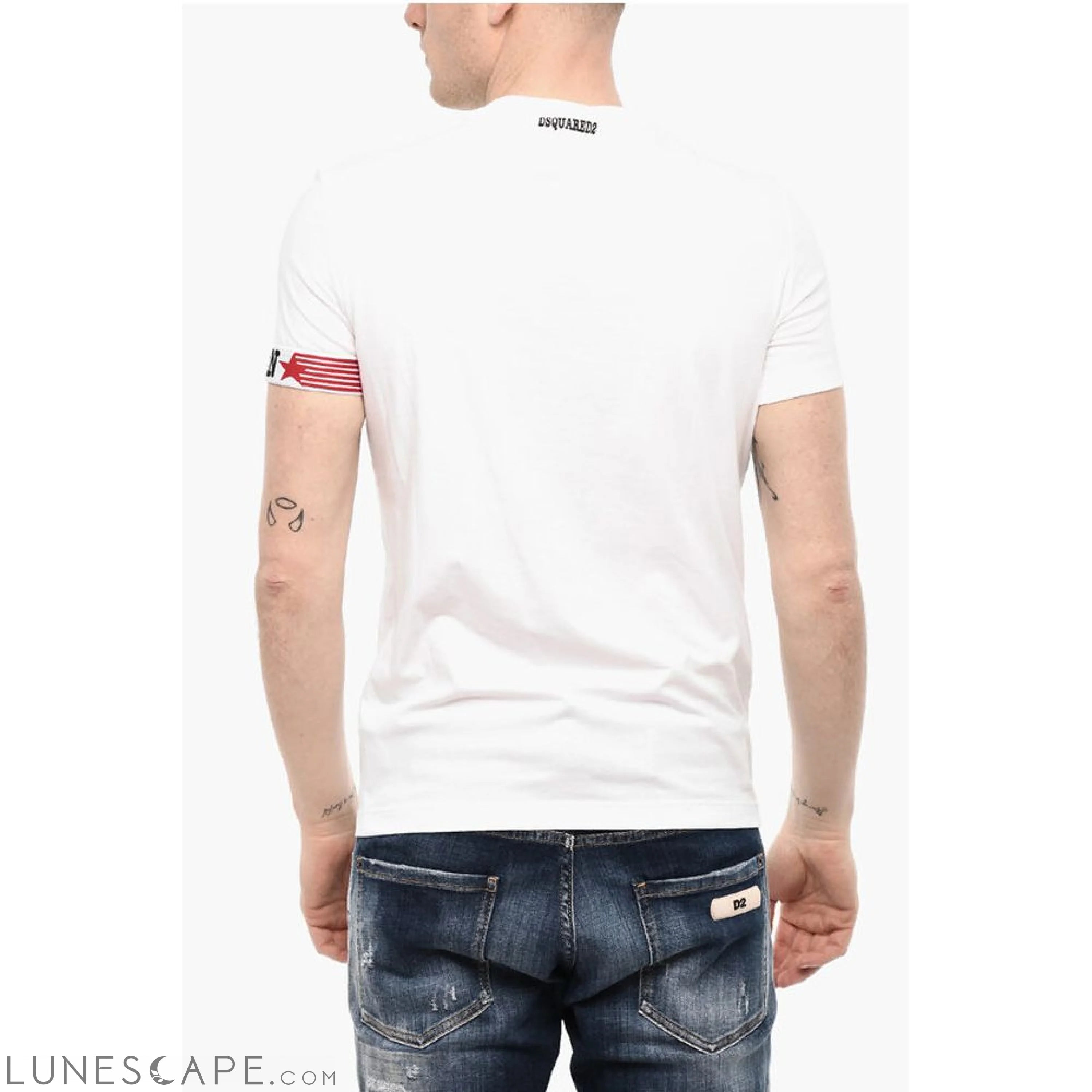 Dsquared² Cotton Underwear Crew-neck T-shirt with Band LUNESCAPE