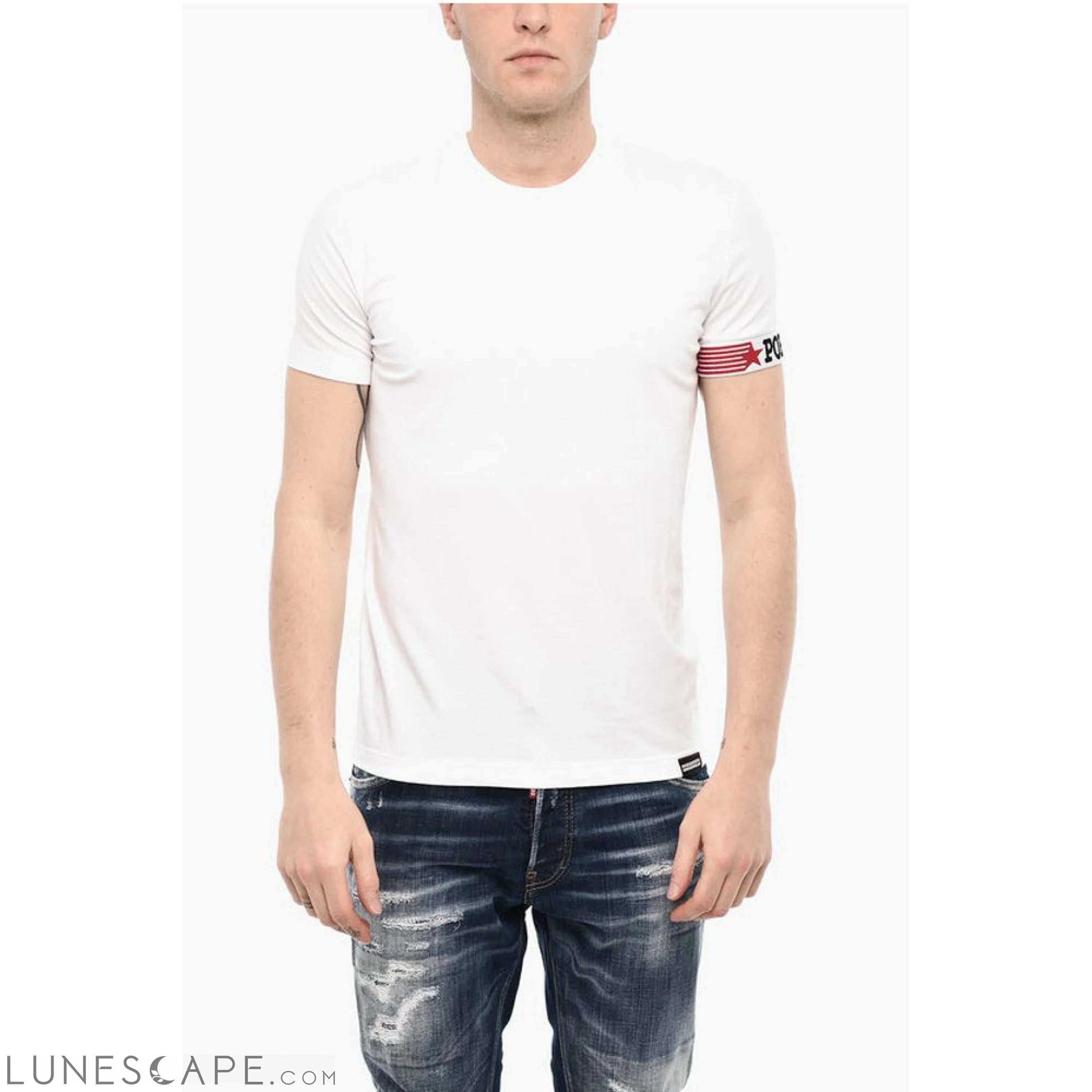 Dsquared² Cotton Underwear Crew-neck T-shirt with Band LUNESCAPE
