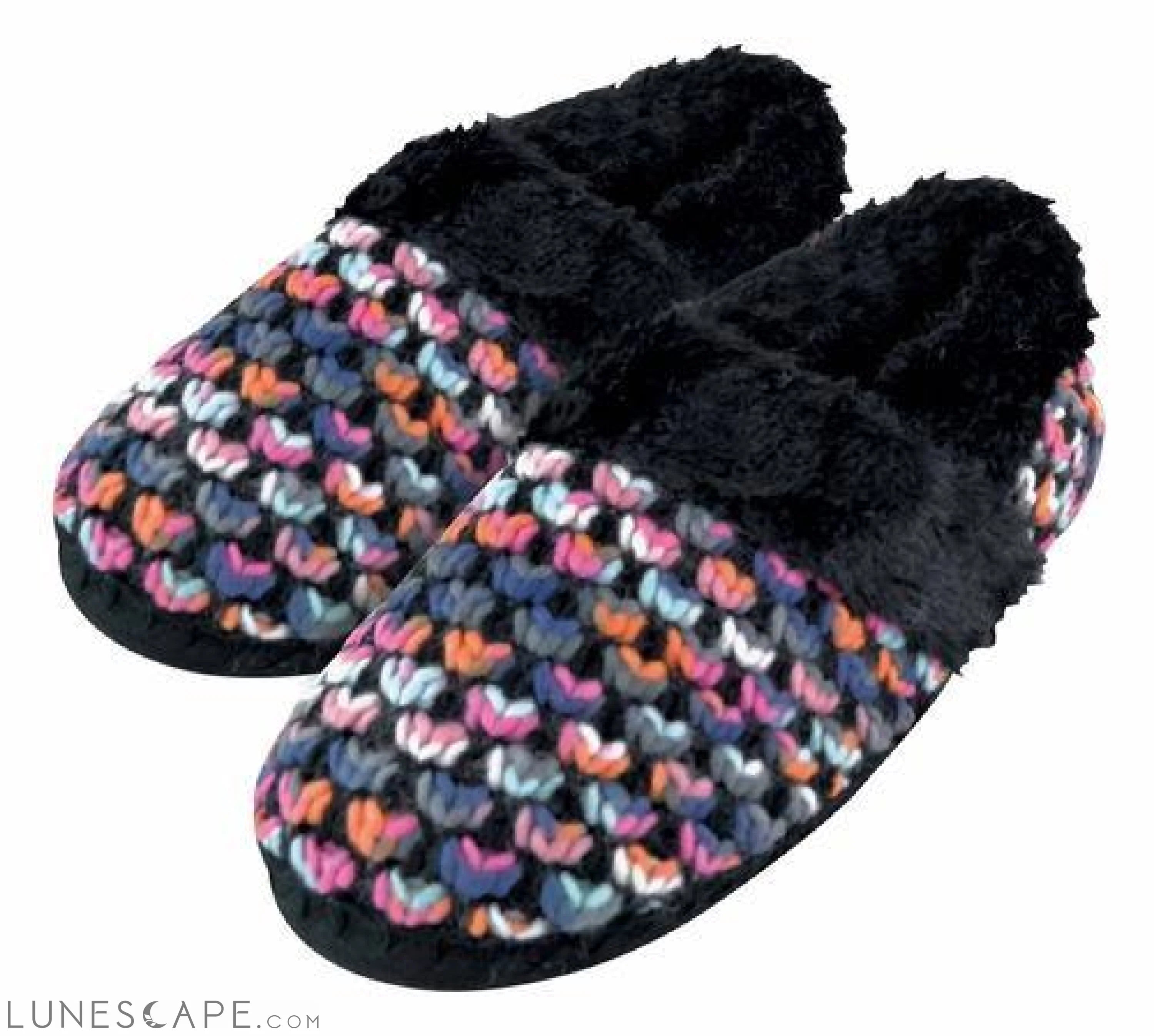 Dunlop Fleece-Lined Knitted Slippers (Avail. in 3 Colors) LUNESCAPE