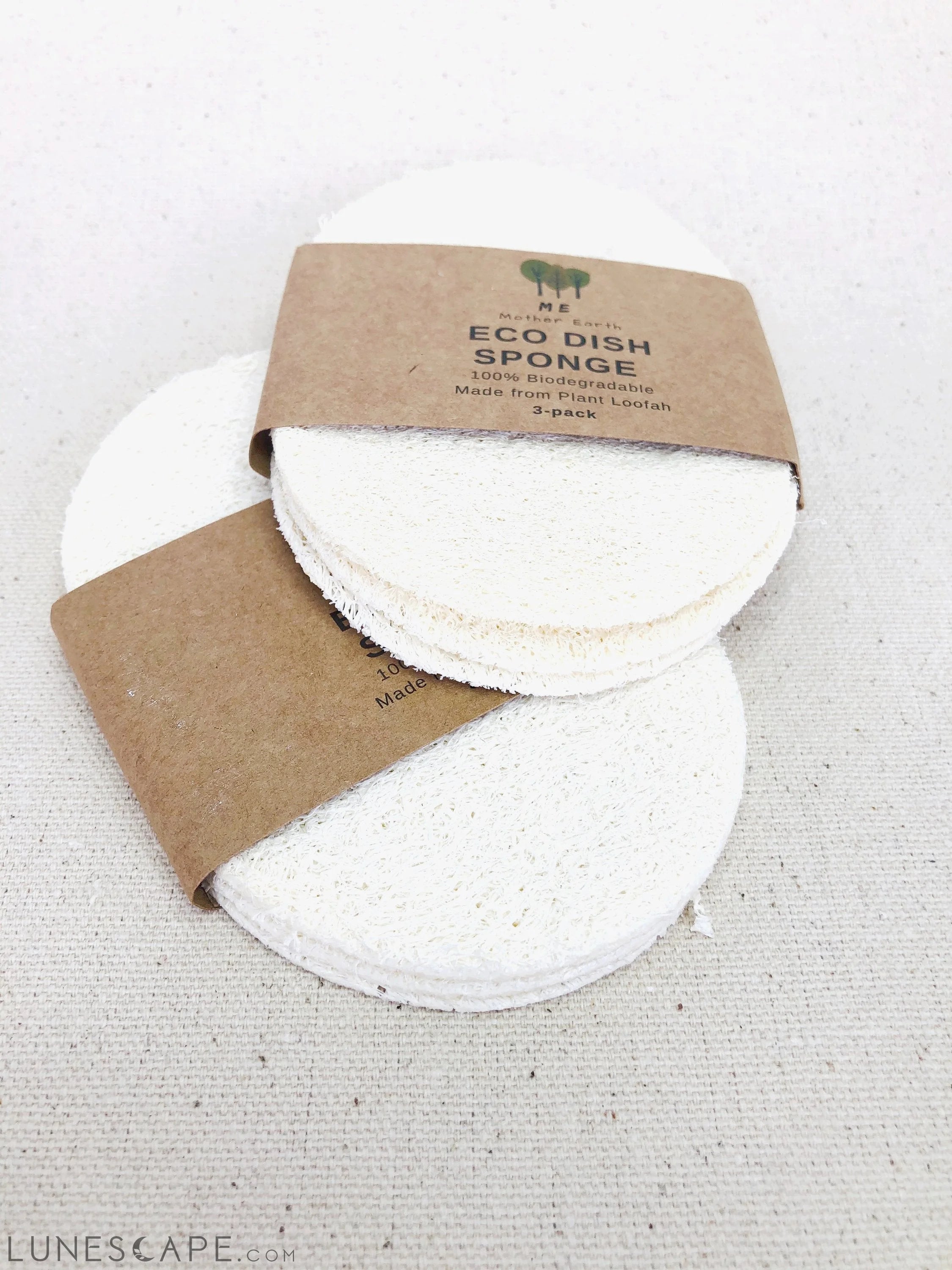 Eco Dish Sponges: Single Layer 3-Pack LUNESCAPE