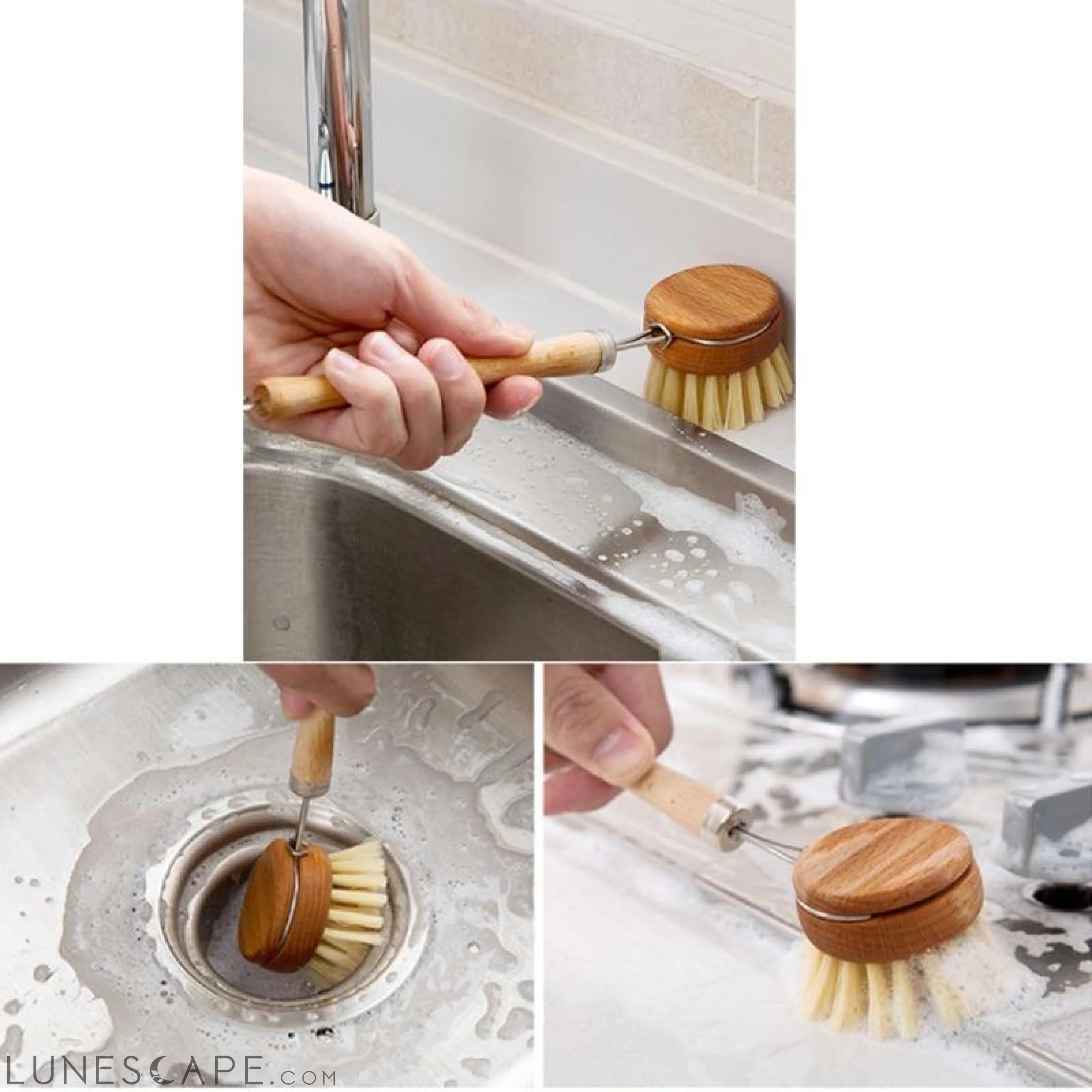 Eco-Friendly Natural Kitchen Scrub Brush LUNESCAPE