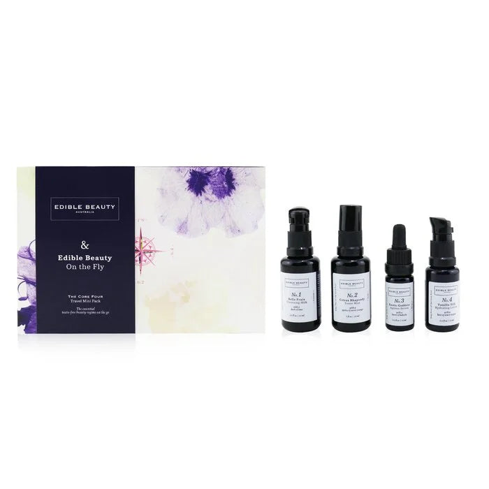 EDIBLE BEAUTY - & Edible Beauty on the Fly Travel Mini Kit: Cleanse, Tone, Erase LUNESCAPE