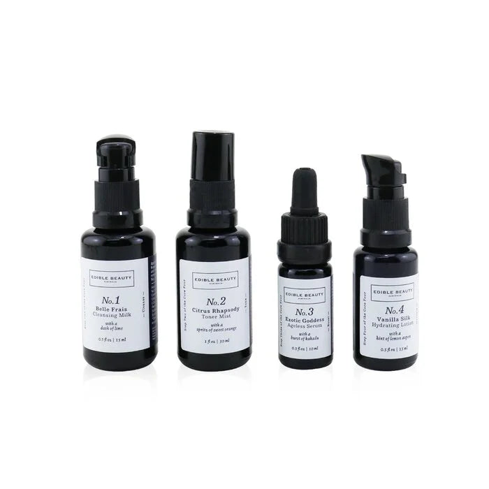 EDIBLE BEAUTY - & Edible Beauty on the Fly Travel Mini Kit: Cleanse, Tone, Erase LUNESCAPE
