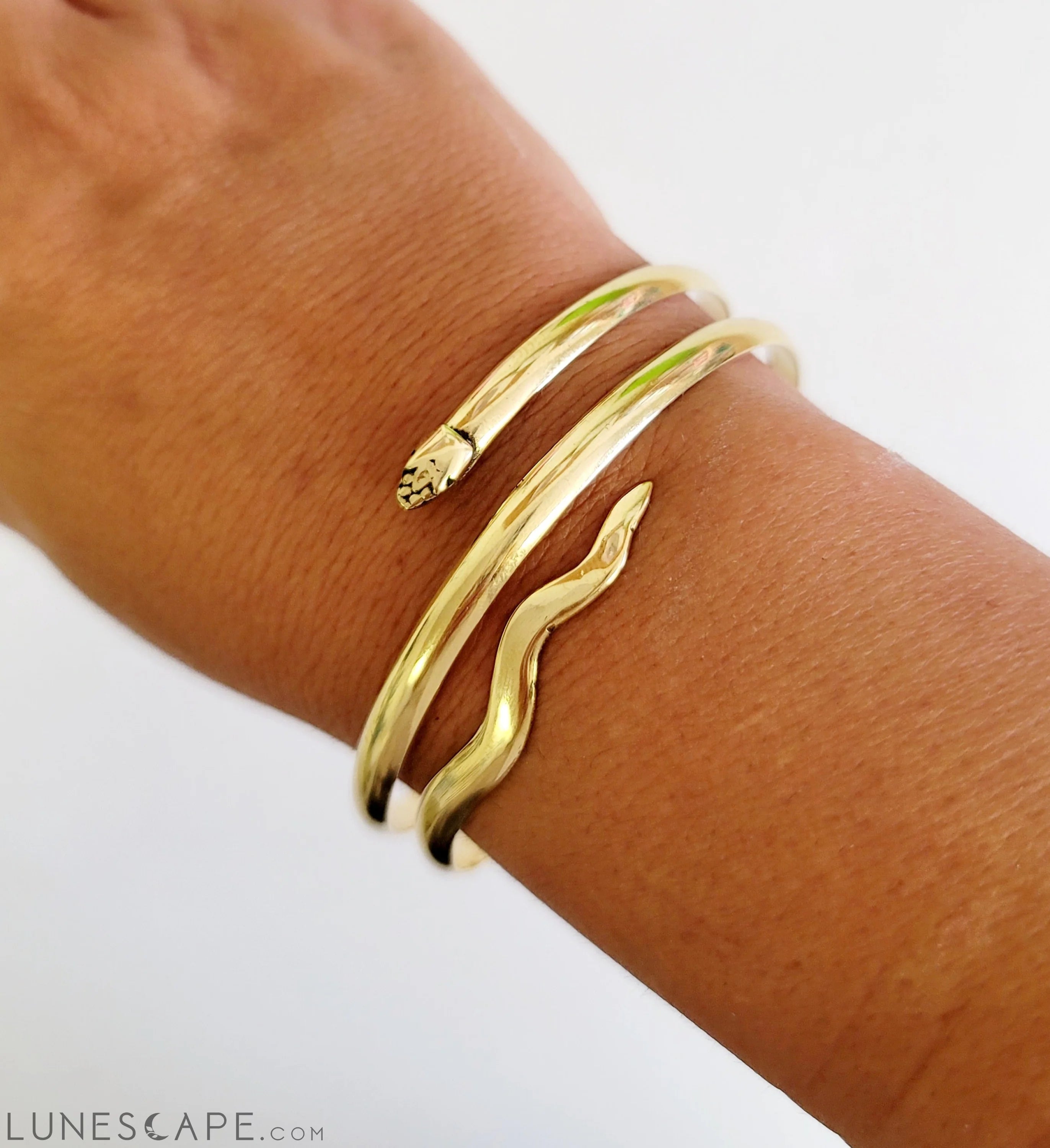 Egyptian Snake Semi-Cuff Triple Wrap LUNESCAPE
