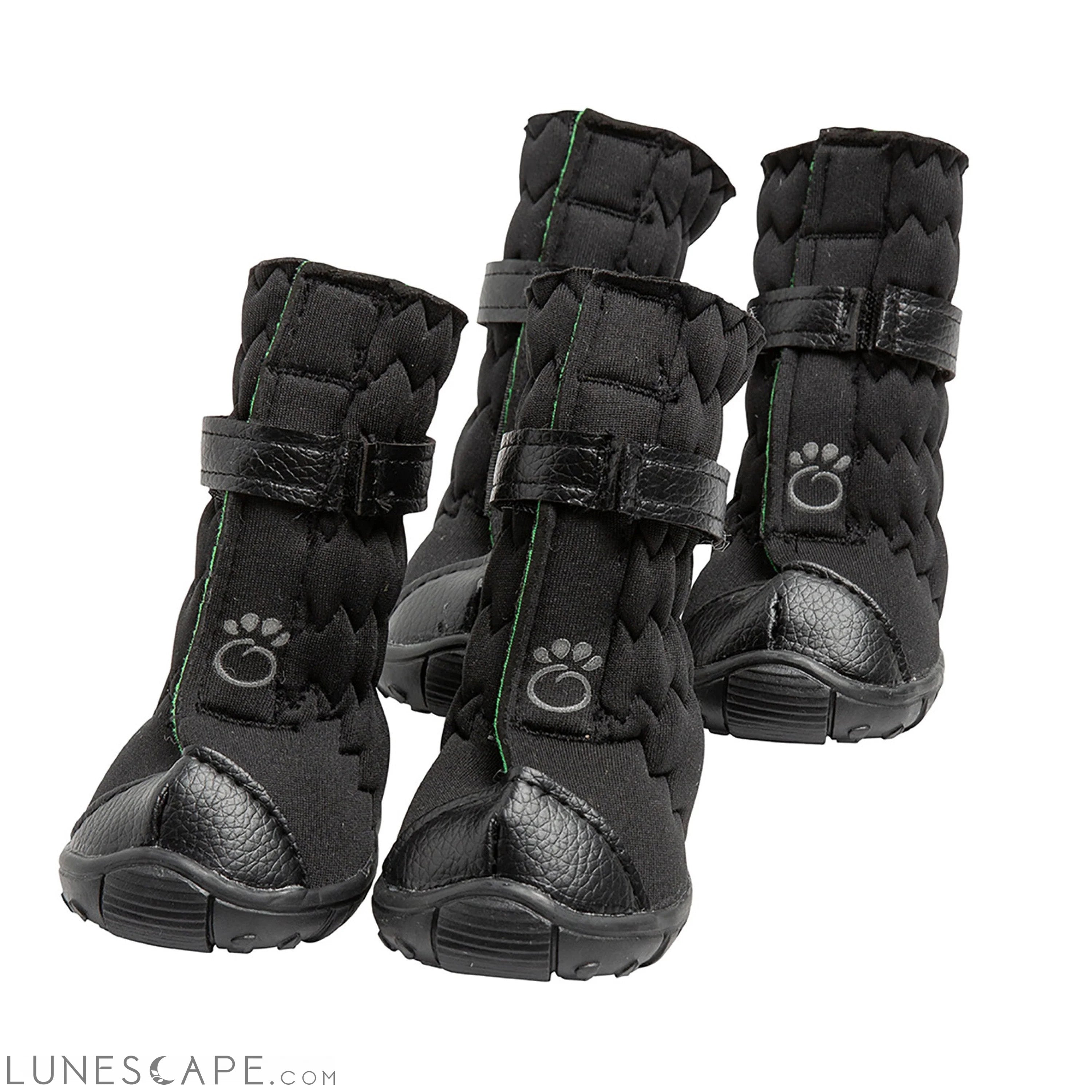 Elasto-Fit Dog Boots - Black LUNESCAPE