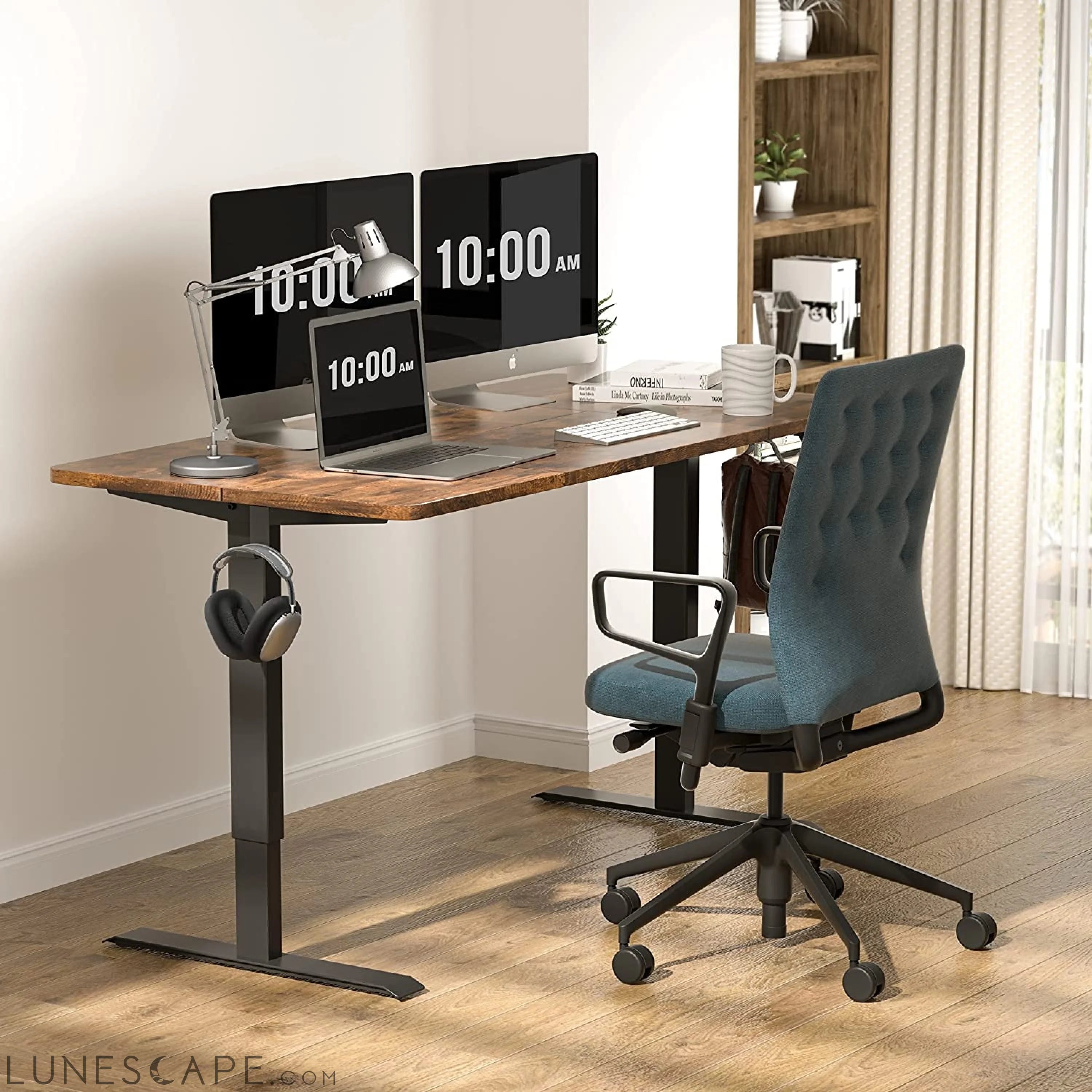Electric Standing Desk with Memory Preset | Height Adjustable LUNESCAPE