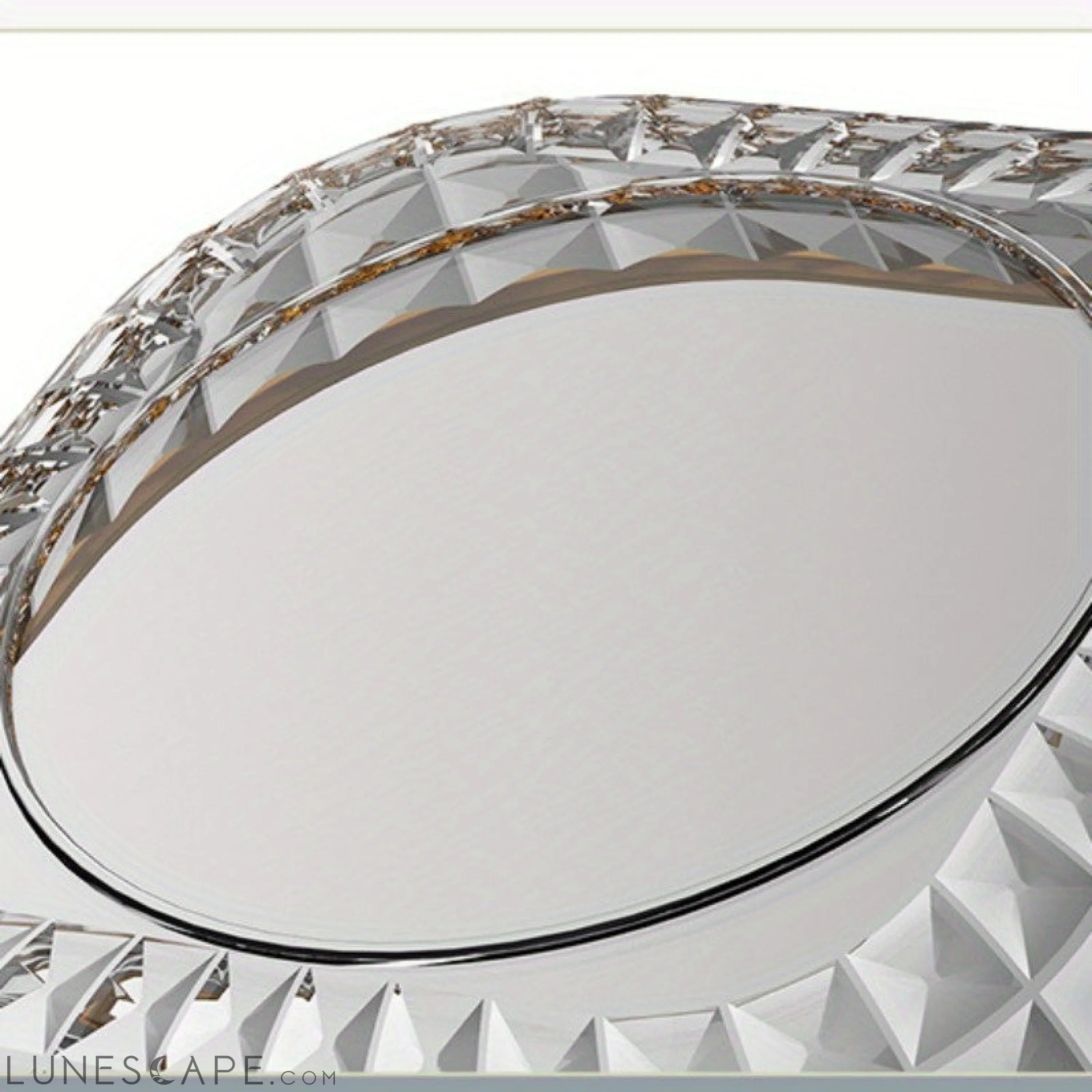 Elegant 4Piece Fruit and Dessert Bowl Set with Gold Rim LUNESCAPE
