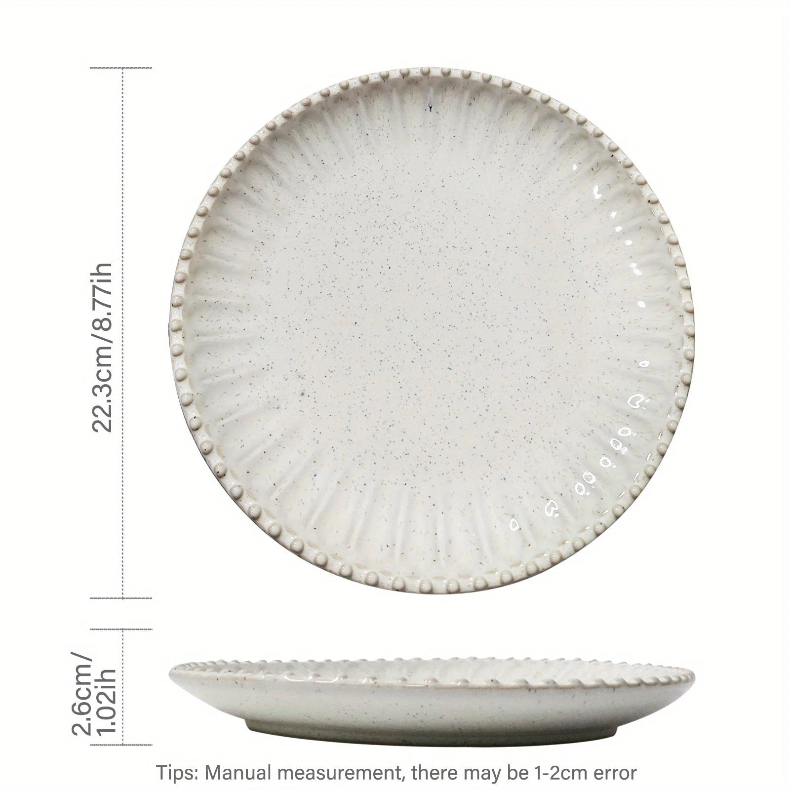 Elegant Ceramic Dinner Plate Set LUNESCAPE