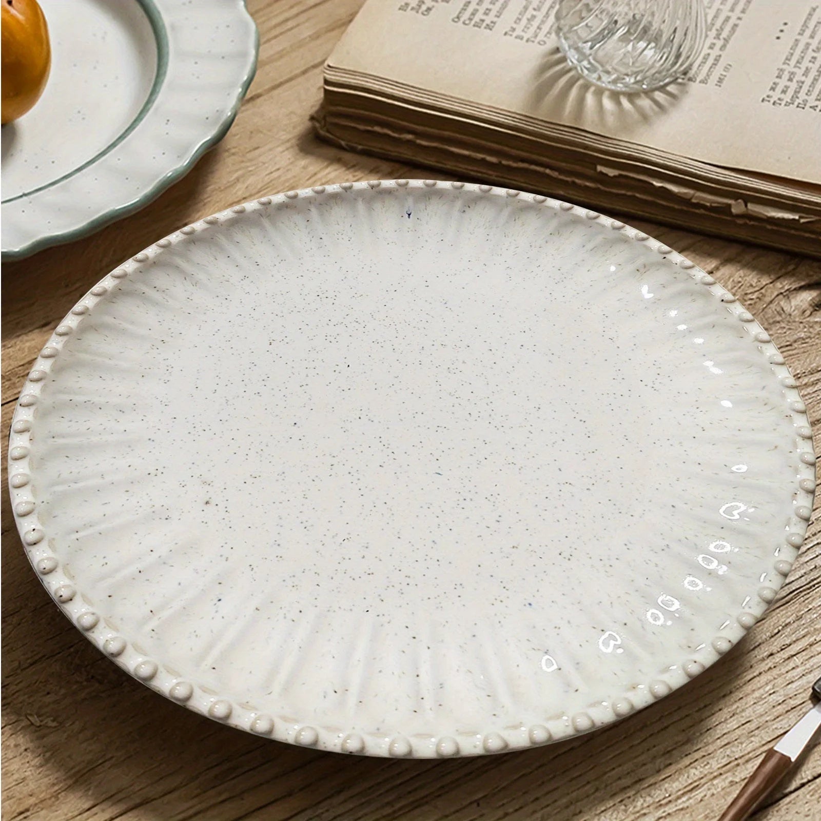 Elegant Ceramic Dinner Plate Set LUNESCAPE